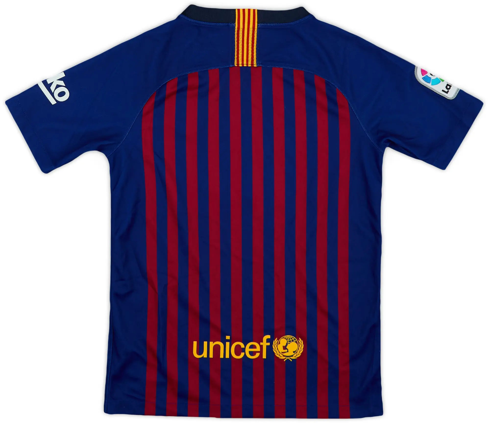 Nike Barcelona Boys SS Home Shirt 2018/19