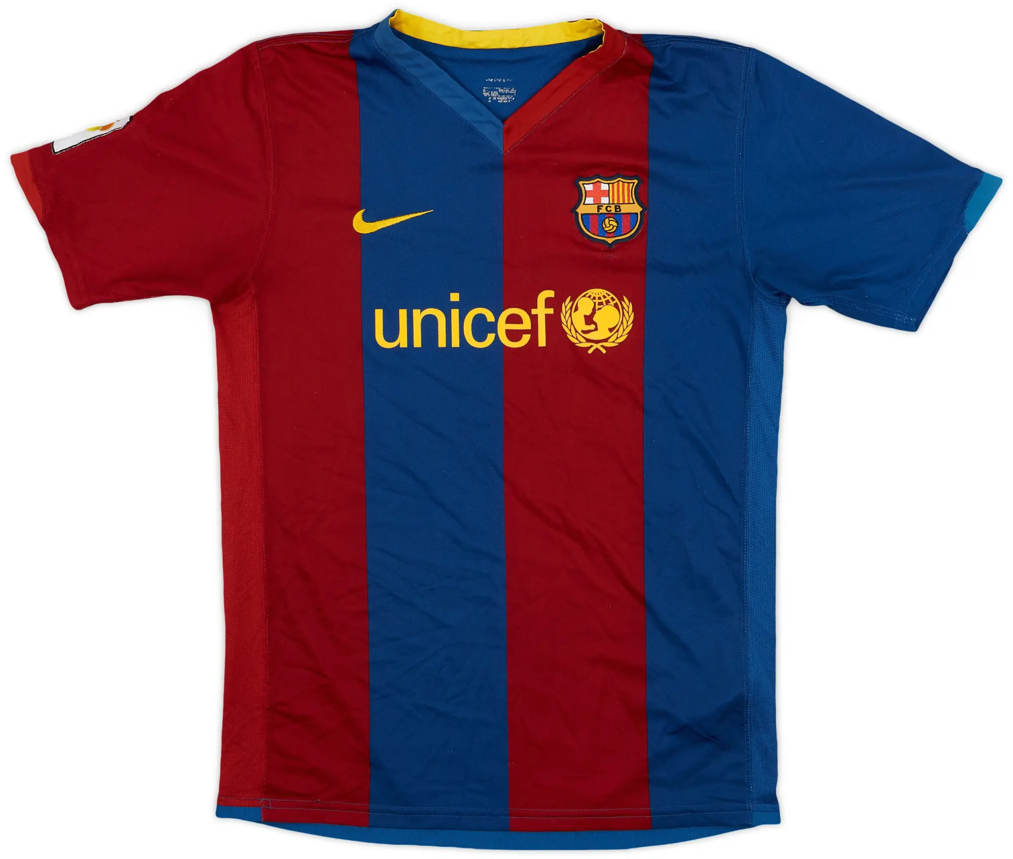 Nike Barcelona Boys SS Home Shirt 2006/07