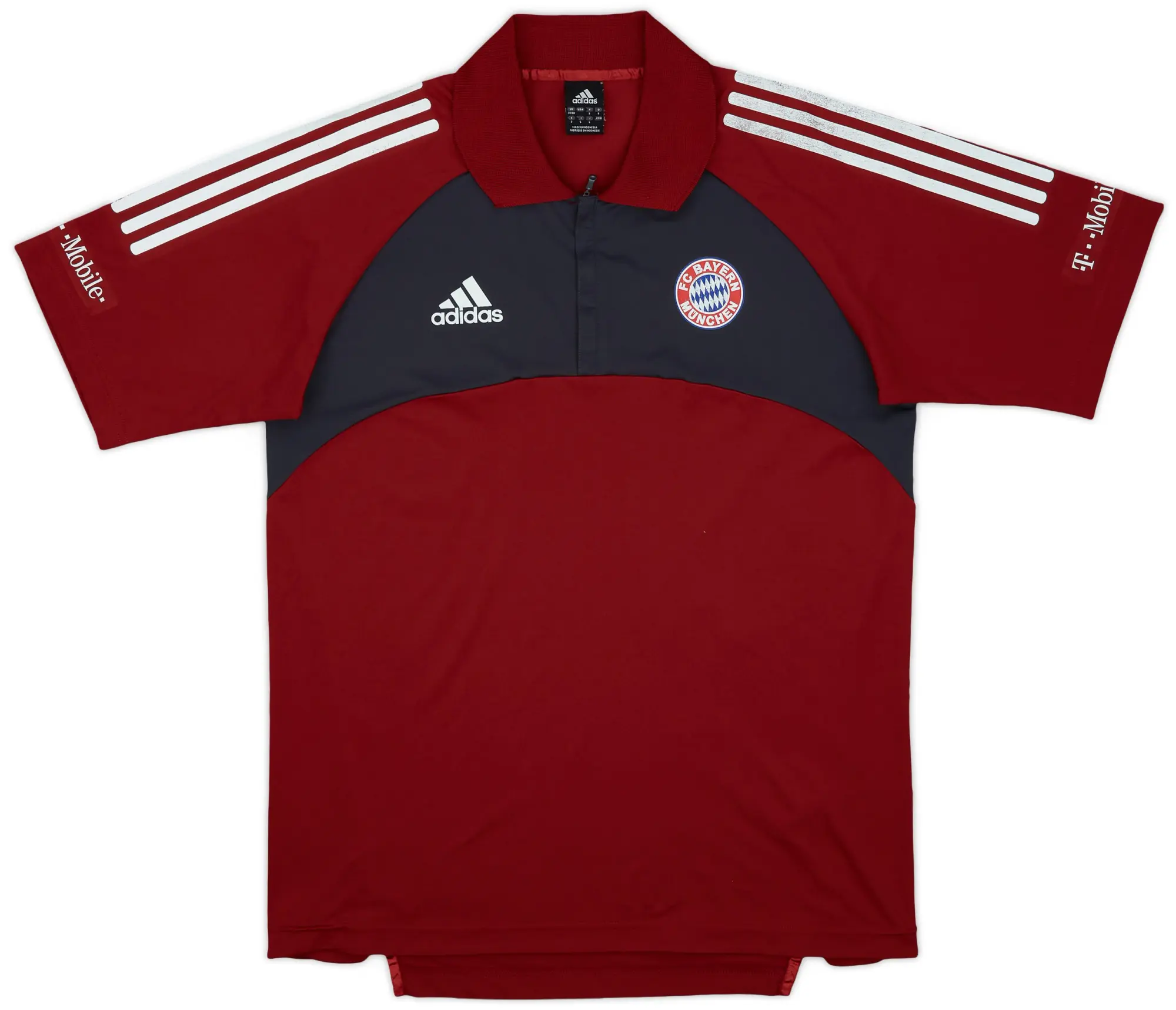 2002-03 Bayern Munich adidas 1/4 Zip Polo Shirt - 6/10 - (M)