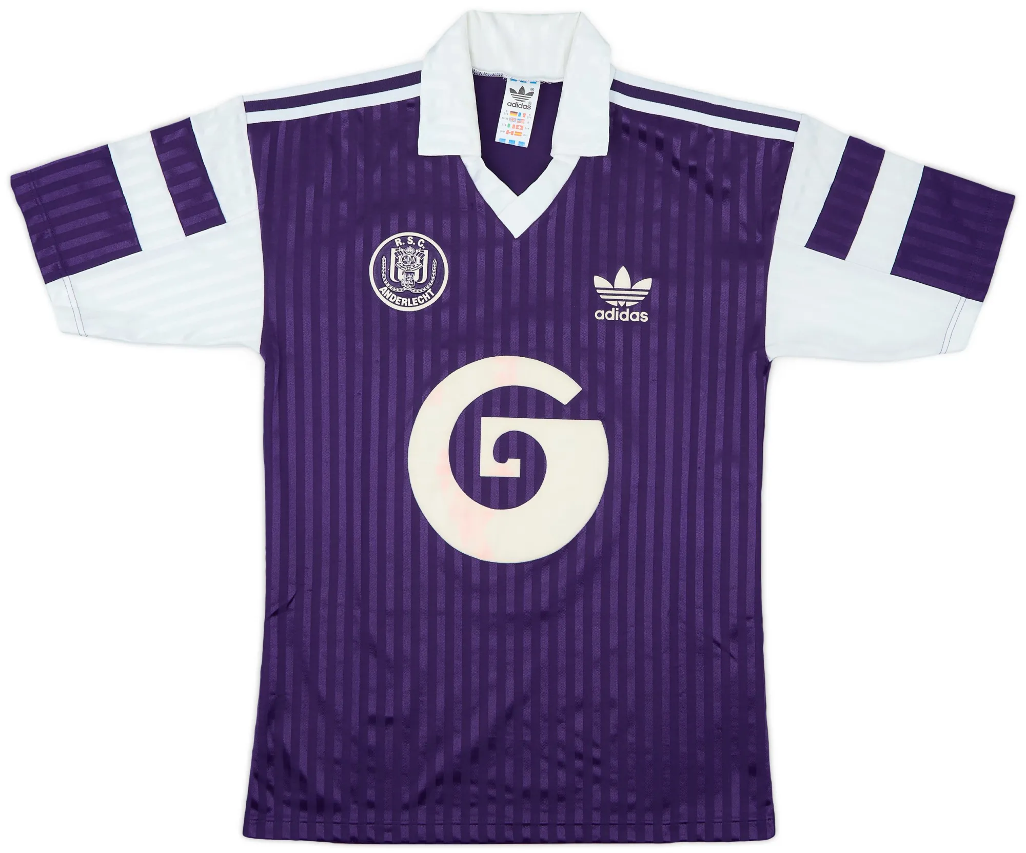 adidas Anderlecht Mens SS Away Shirt 1990/91