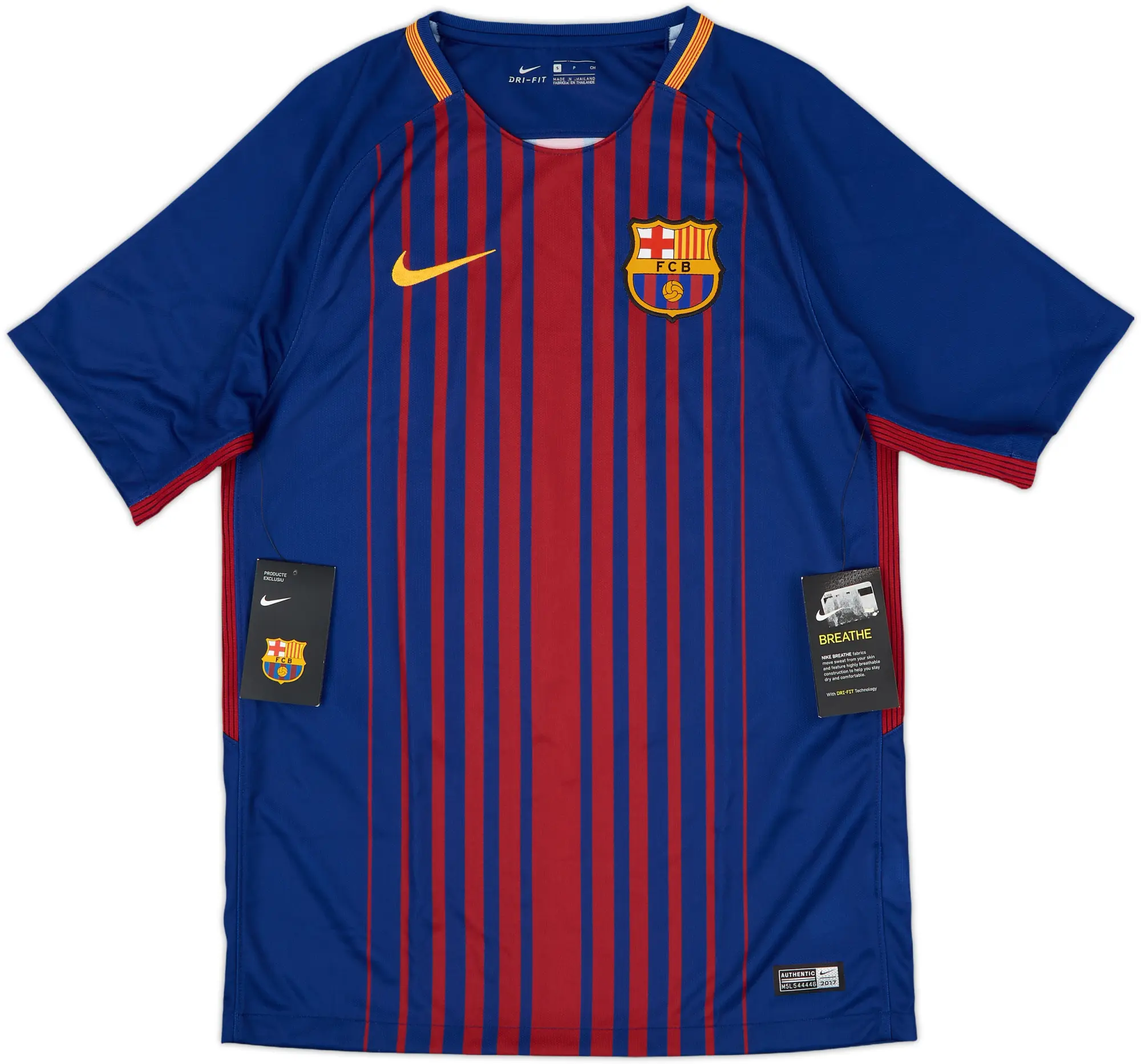 Nike Barcelona Mens SS Home Shirt 2017/18