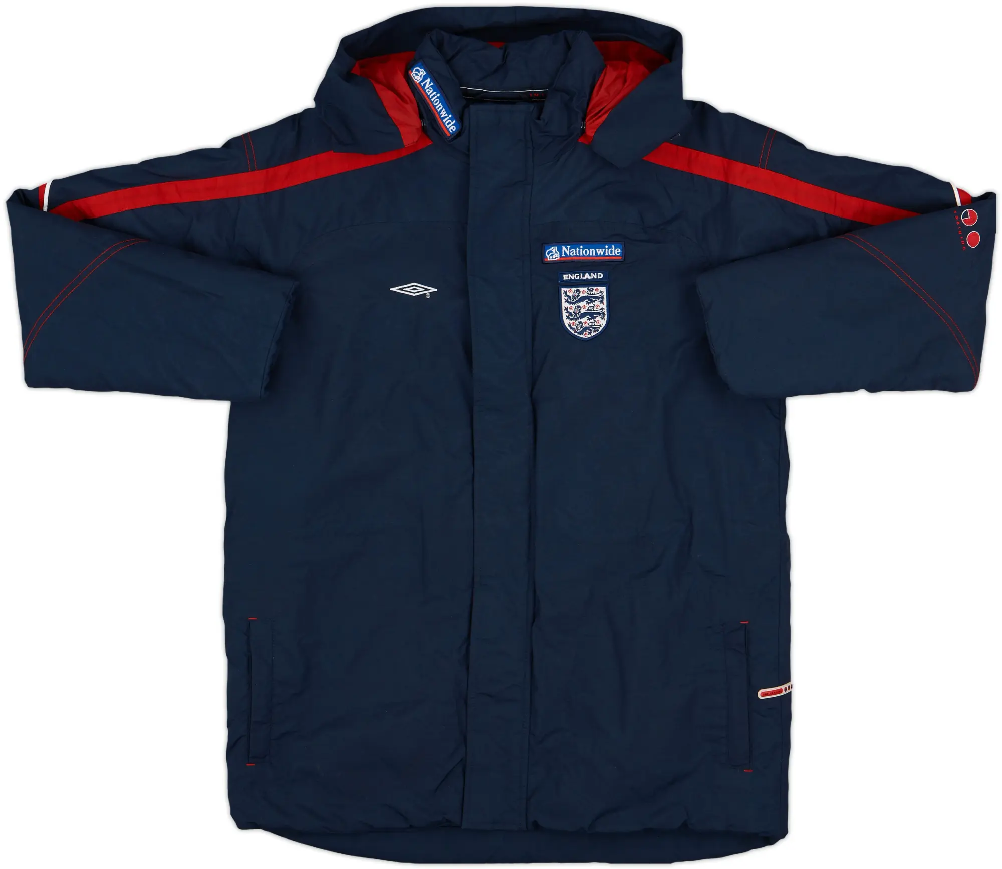2004-06 England Umbro Hooded Rain Jacket - 8/10 - (XL.Boys)
