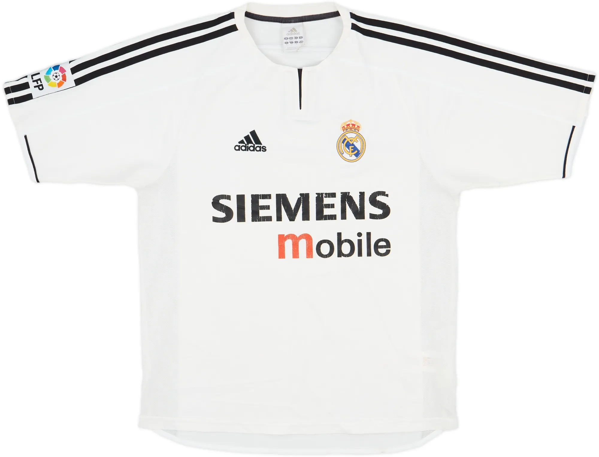 adidas Real Madrid Mens SS Home Shirt 2003/04