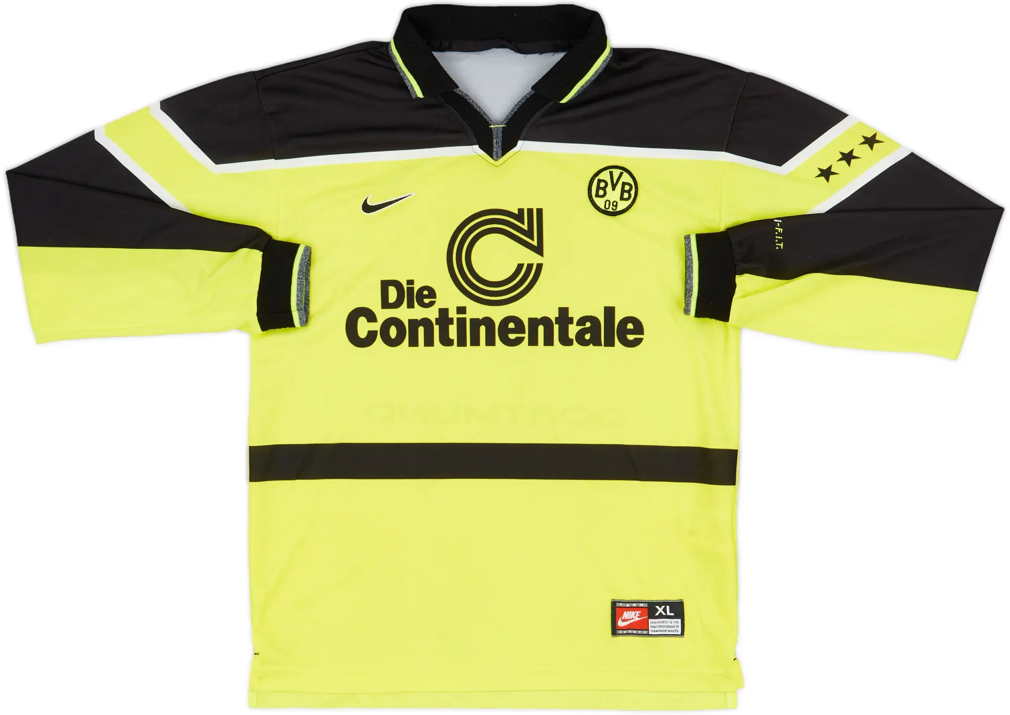 Nike Borussia Dortmund Boys LS Home Shirt 1997/98
