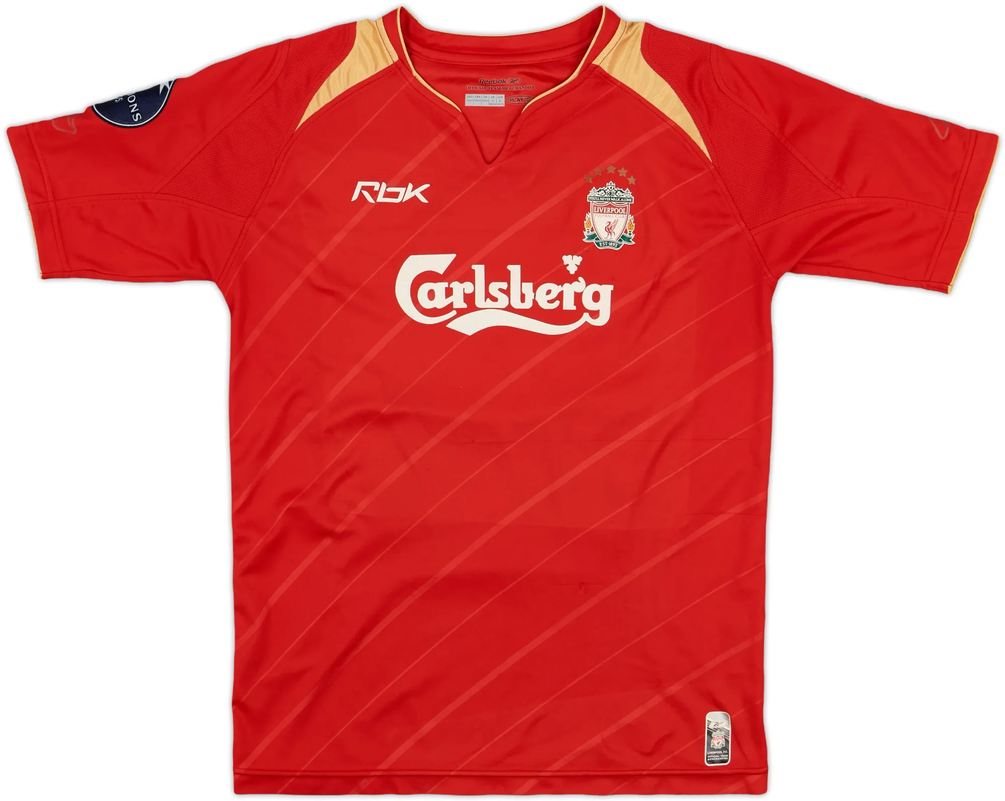 Reebok Liverpool Boys SS Home Shirt 2005/06
