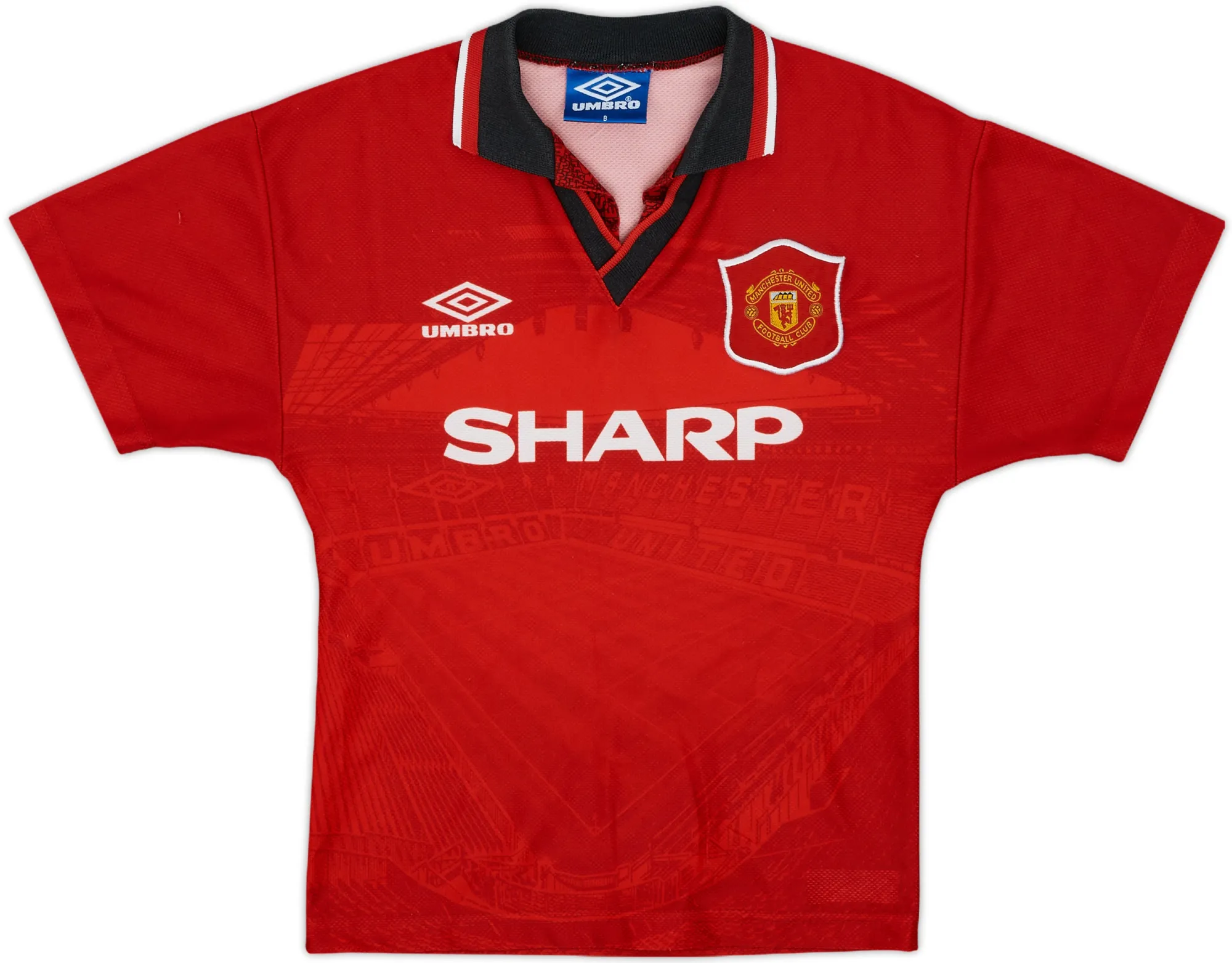 Umbro Manchester United Boys SS Home Shirt 1994/96