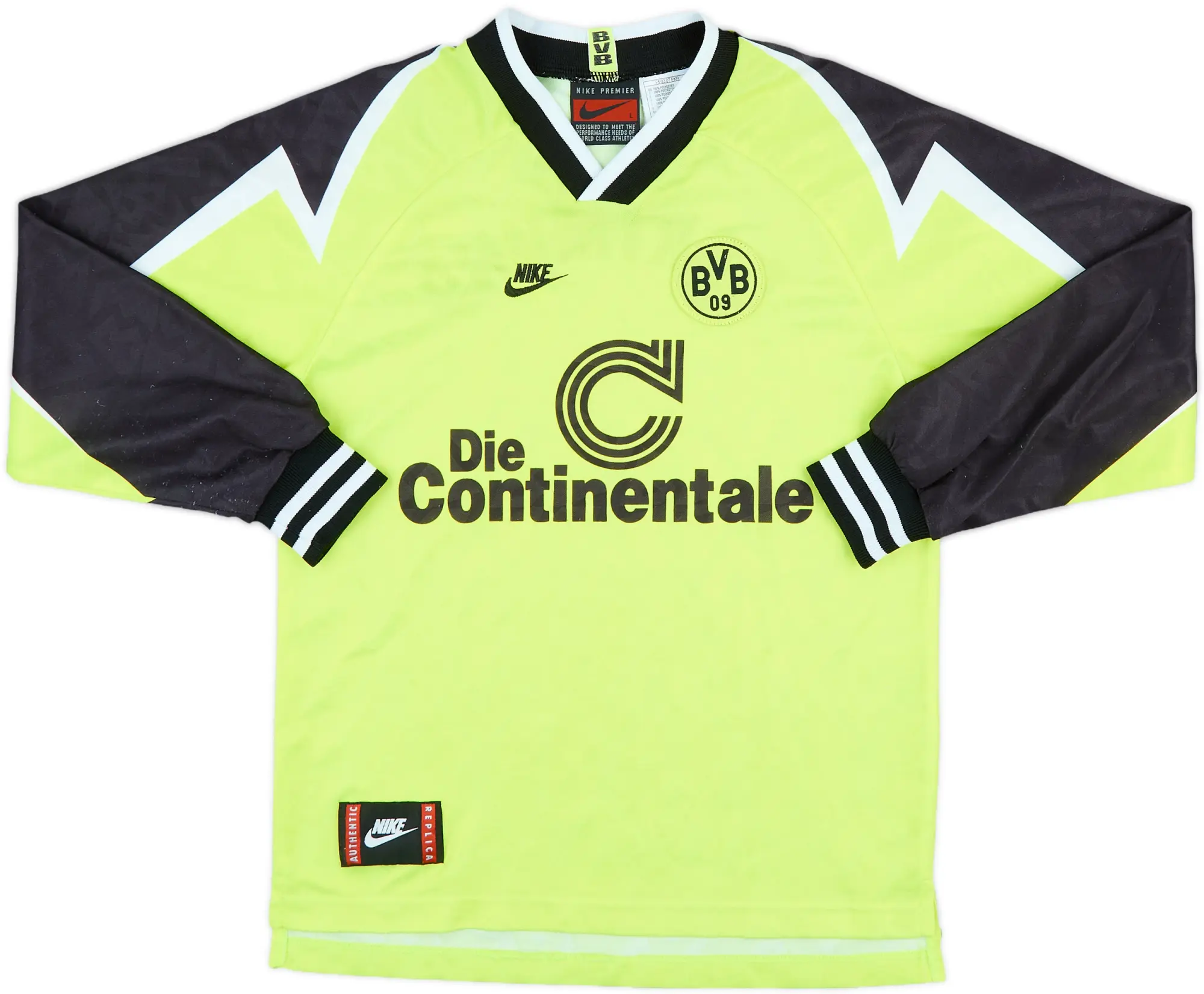 Nike Borussia Dortmund Boys LS Home Shirt 1995/96