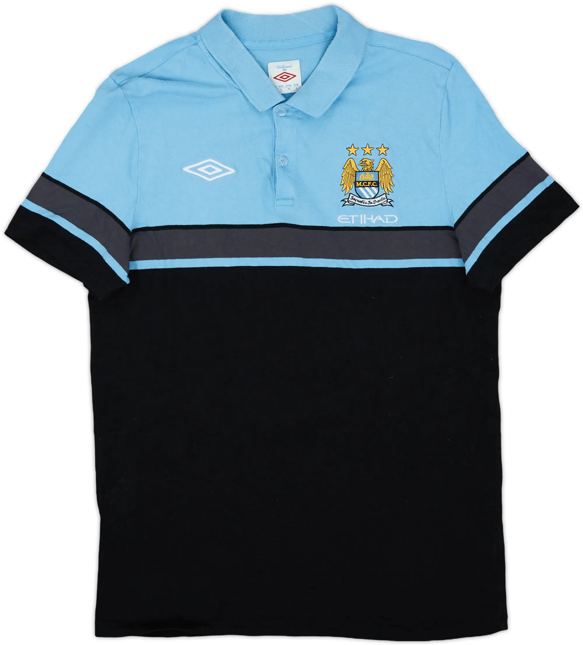 2010-11 Manchester City Umbro Polo Shirt - 9/10 - (L)