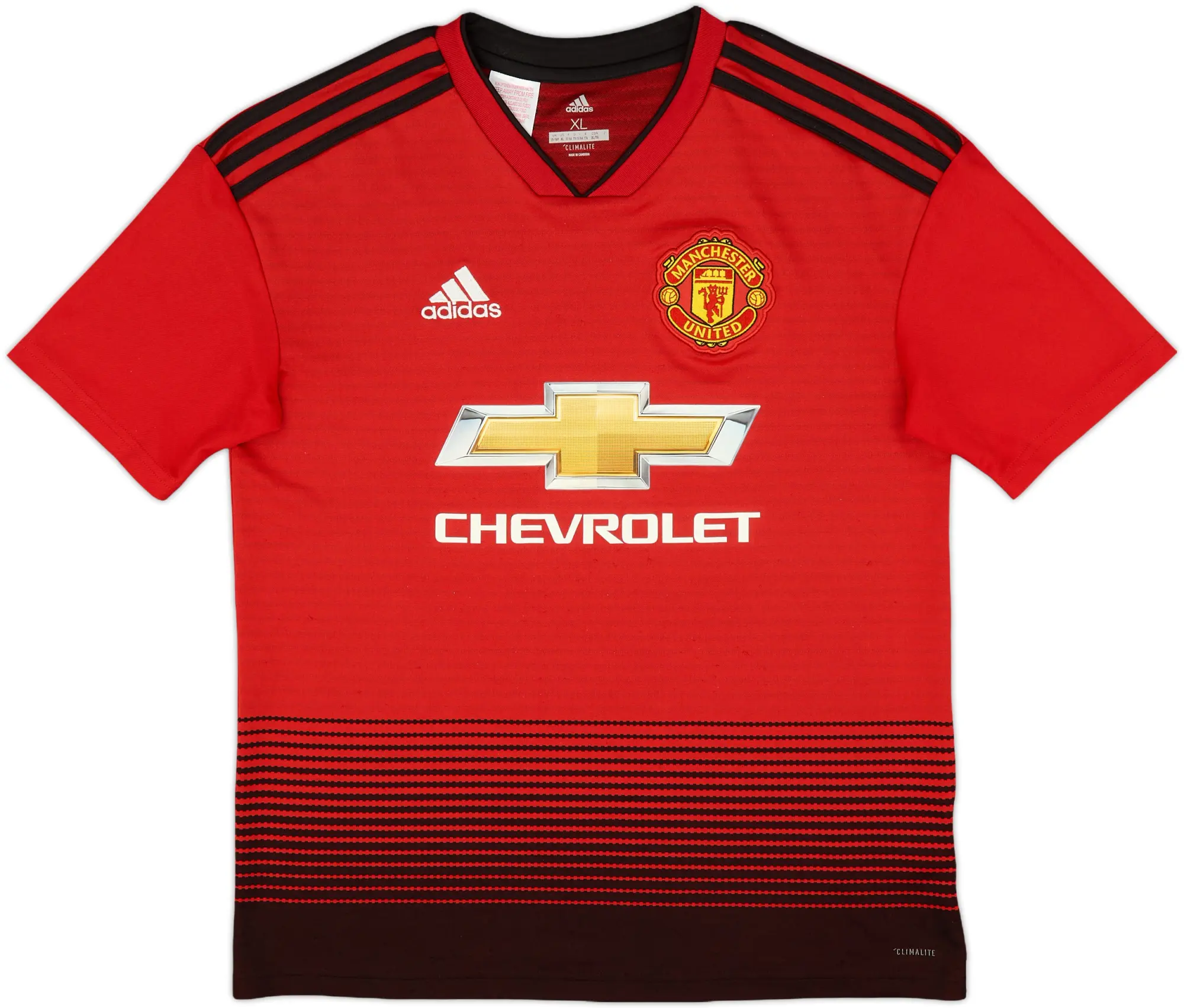 adidas Manchester United Boys SS Home Shirt 2018/19