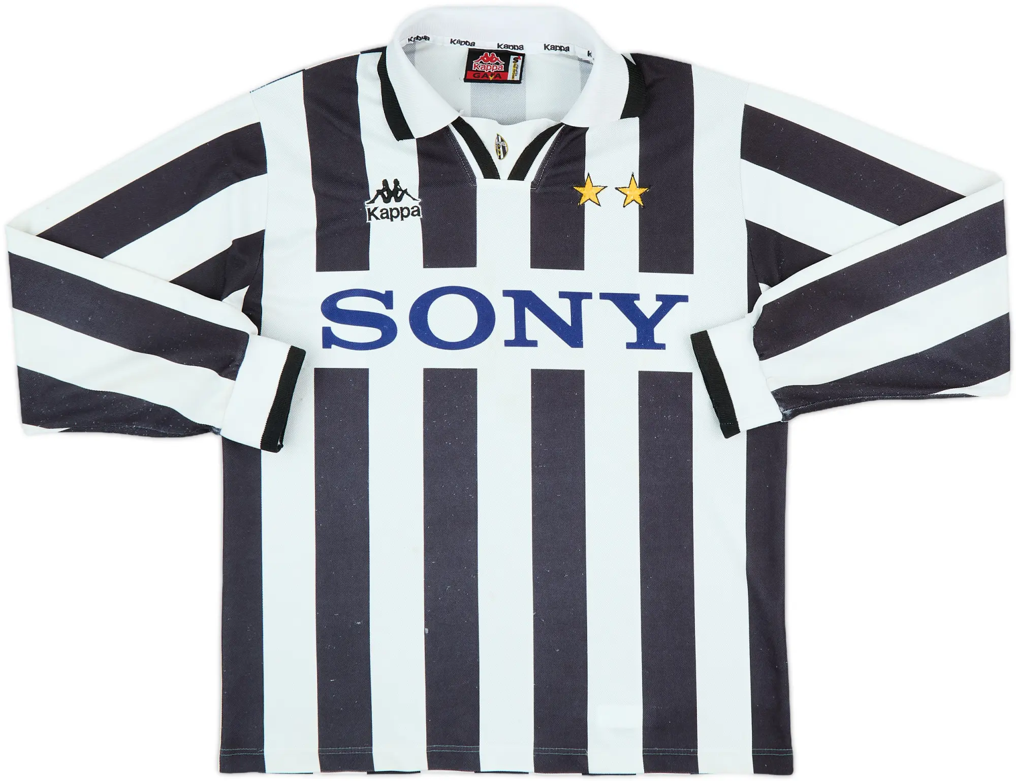 1995-97 Juventus Home L/S Shirt - 6/10 - (S)