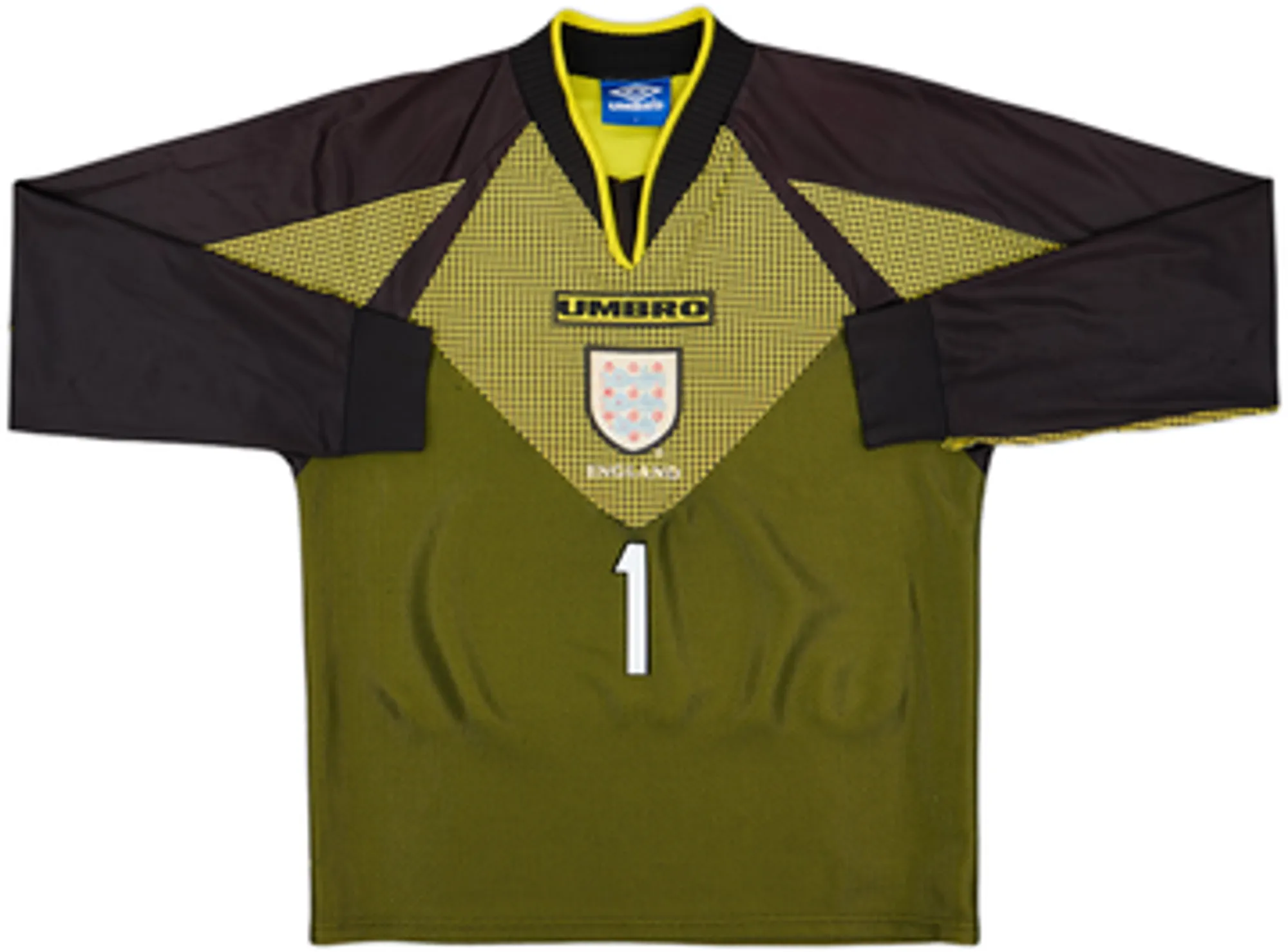 Umbro England Mens LS Goalkeeper Home Shirt 1998
