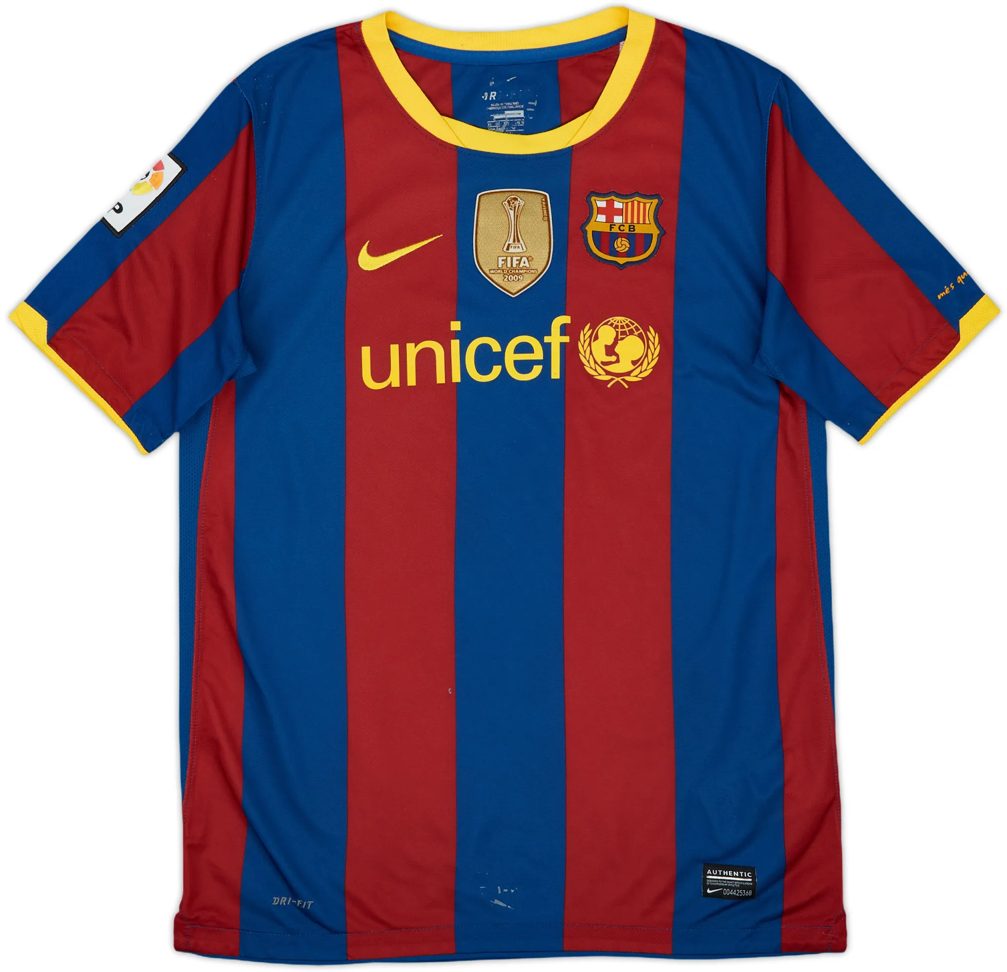 Nike Barcelona Boys SS Home Shirt 2010/11