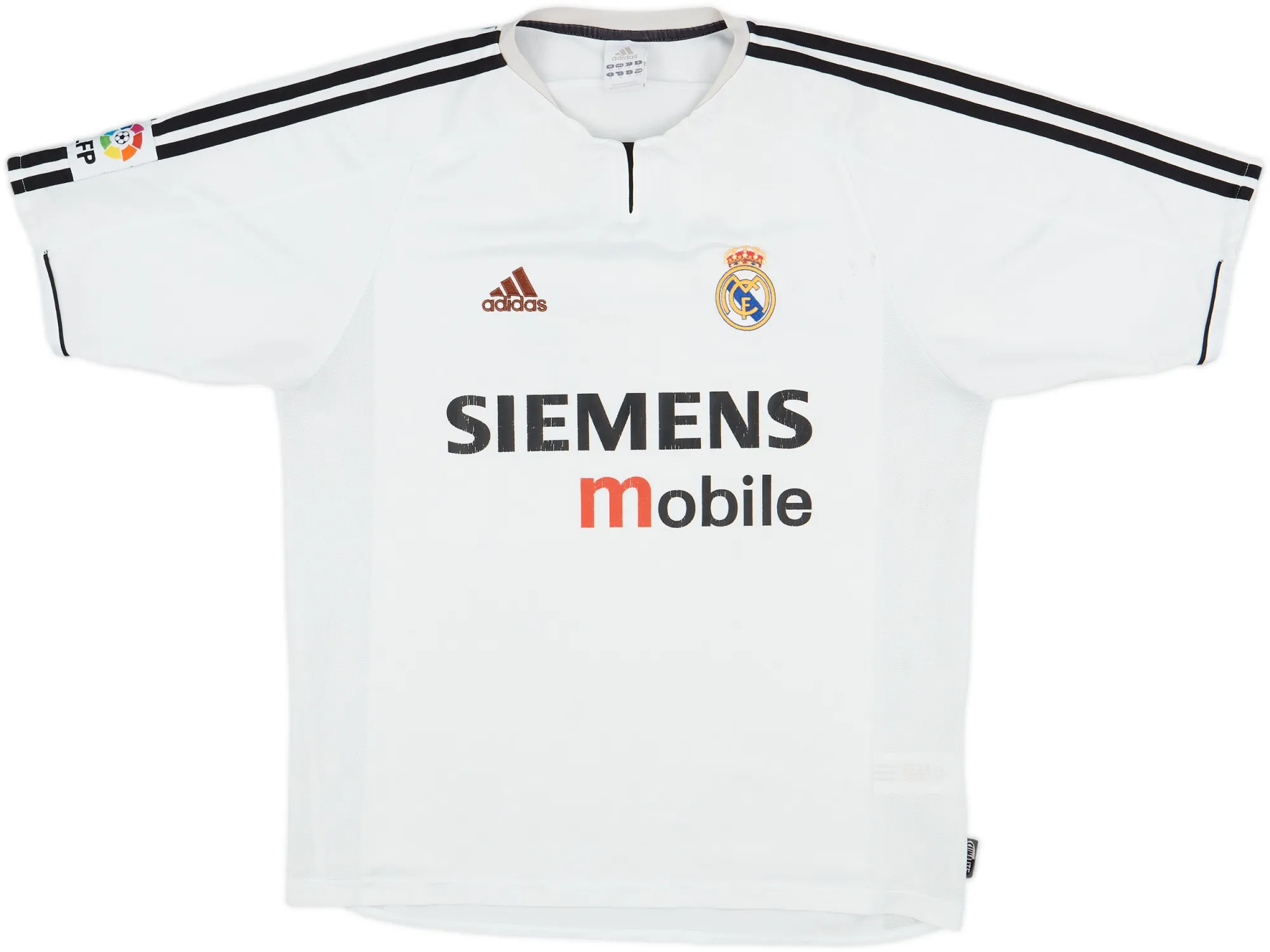 adidas Real Madrid Mens SS Home Shirt 2003/04