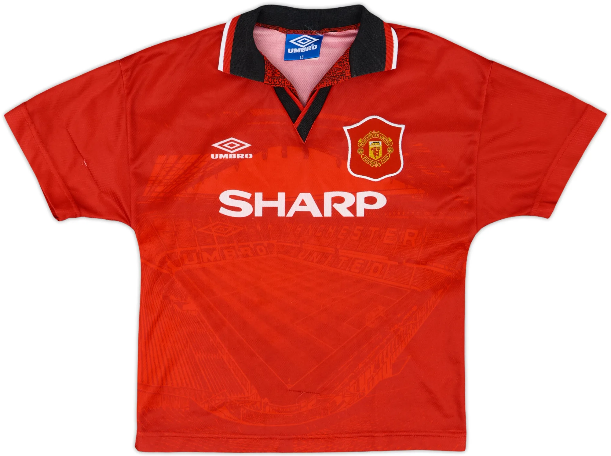Umbro Manchester United Boys SS Home Shirt 1994/96