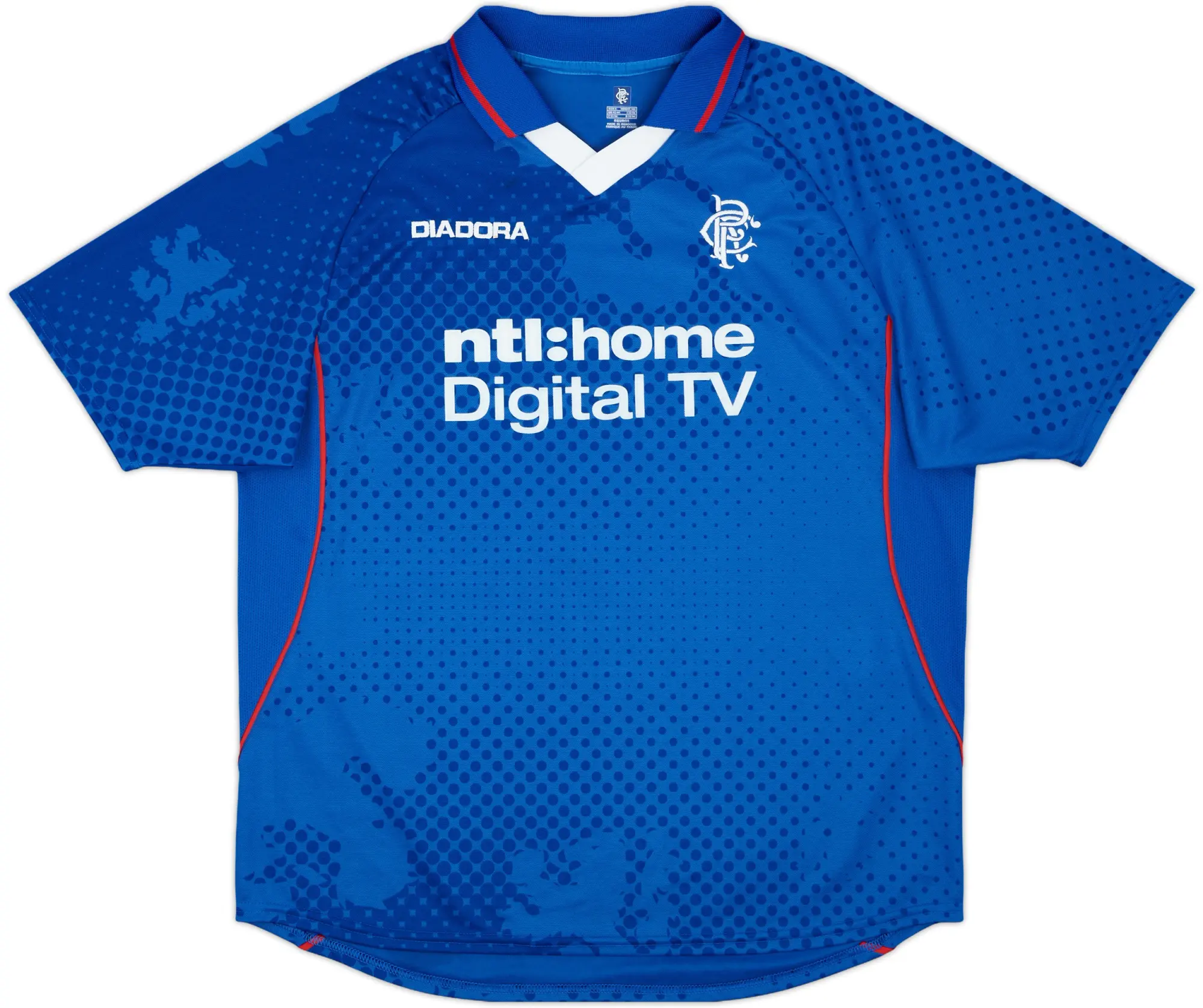 Diadora Rangers Mens SS Home Shirt 2002/03