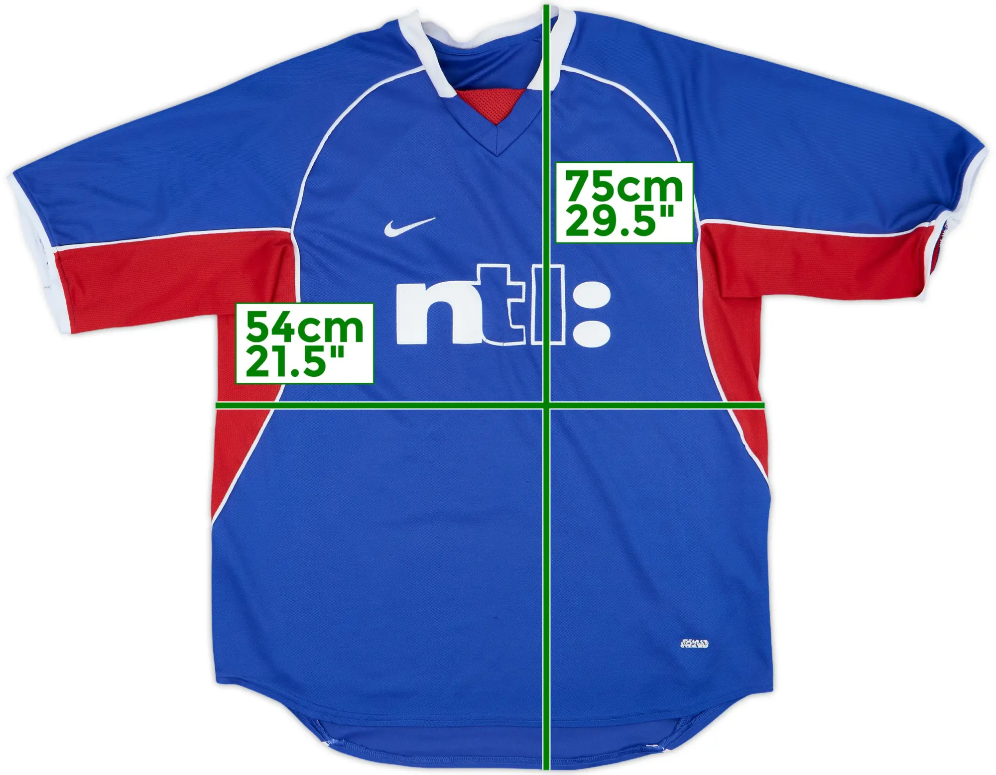 Nike Rangers Mens SS Home Shirt 2001/02