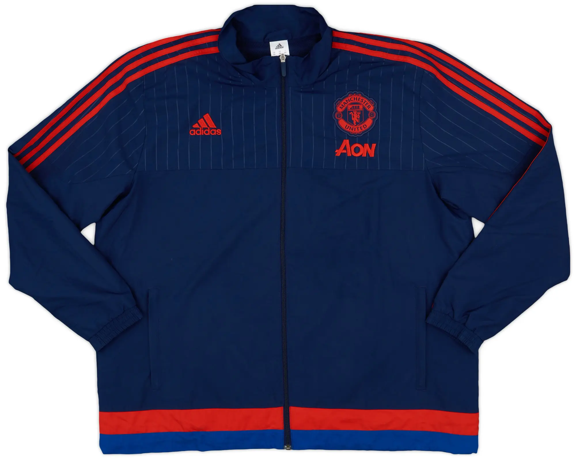 2015-16 Manchester United adidas Track Jacket - 9/10 - (XXL)