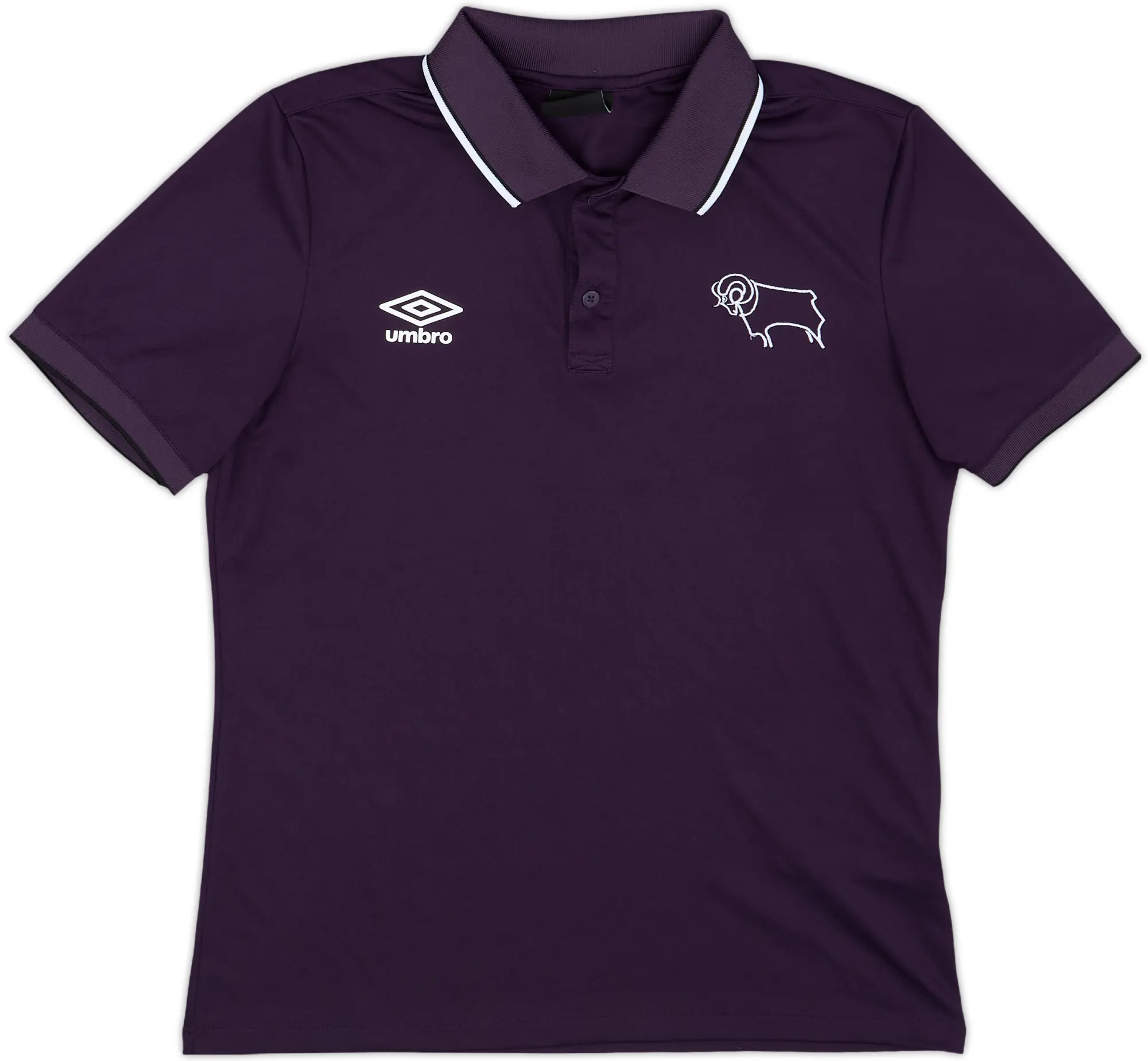 2018-19 Derby County Umbro Polo Shirt - 8/10 - (M)