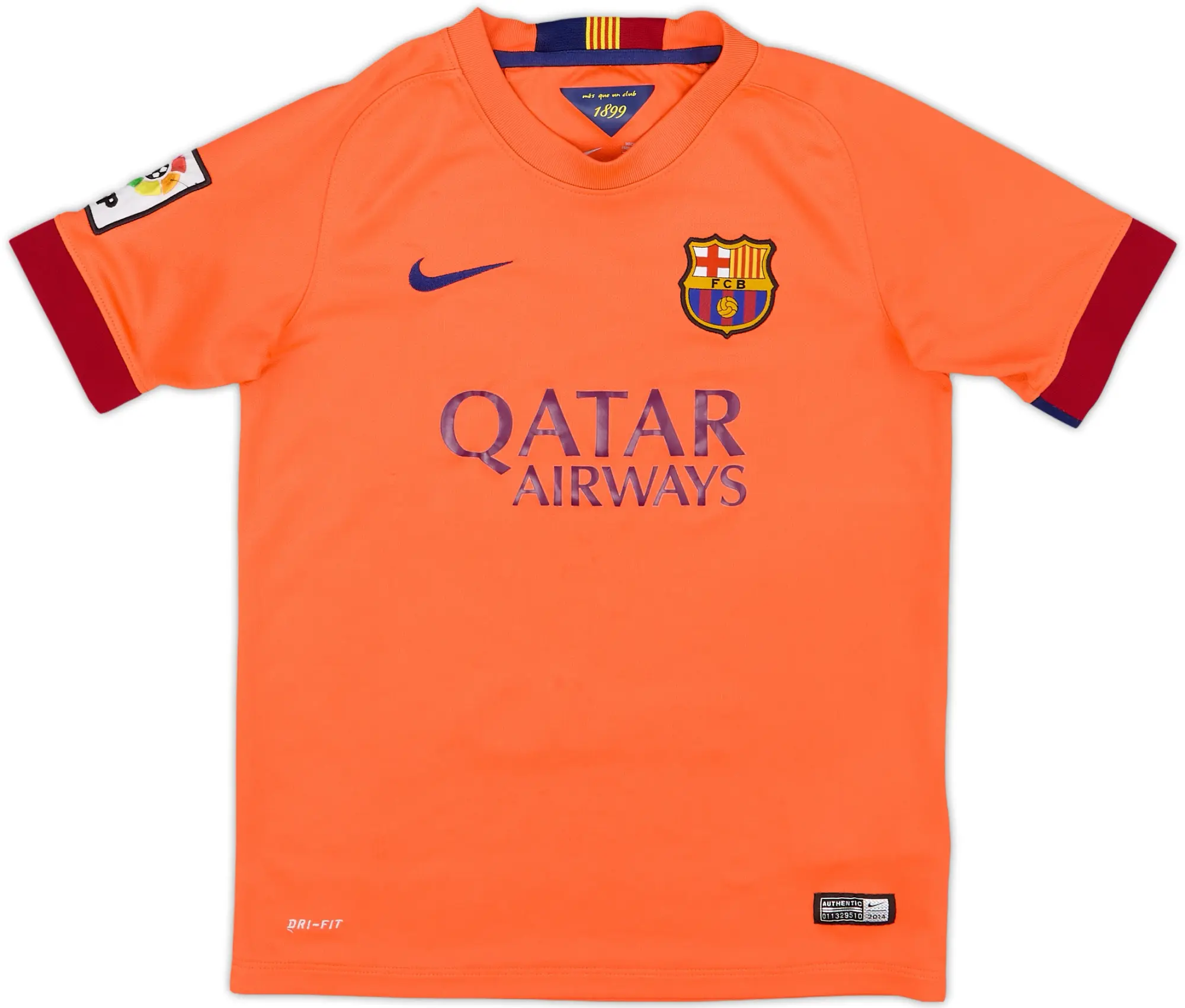 Nike Barcelona Boys SS Away Shirt 2014/15
