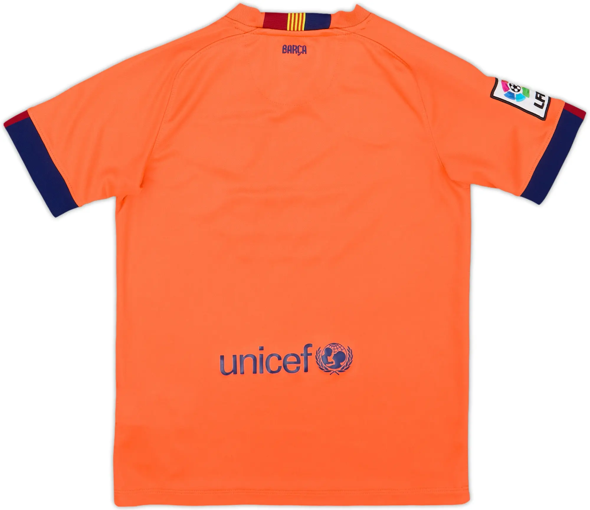 Nike Barcelona Boys SS Away Shirt 2014/15