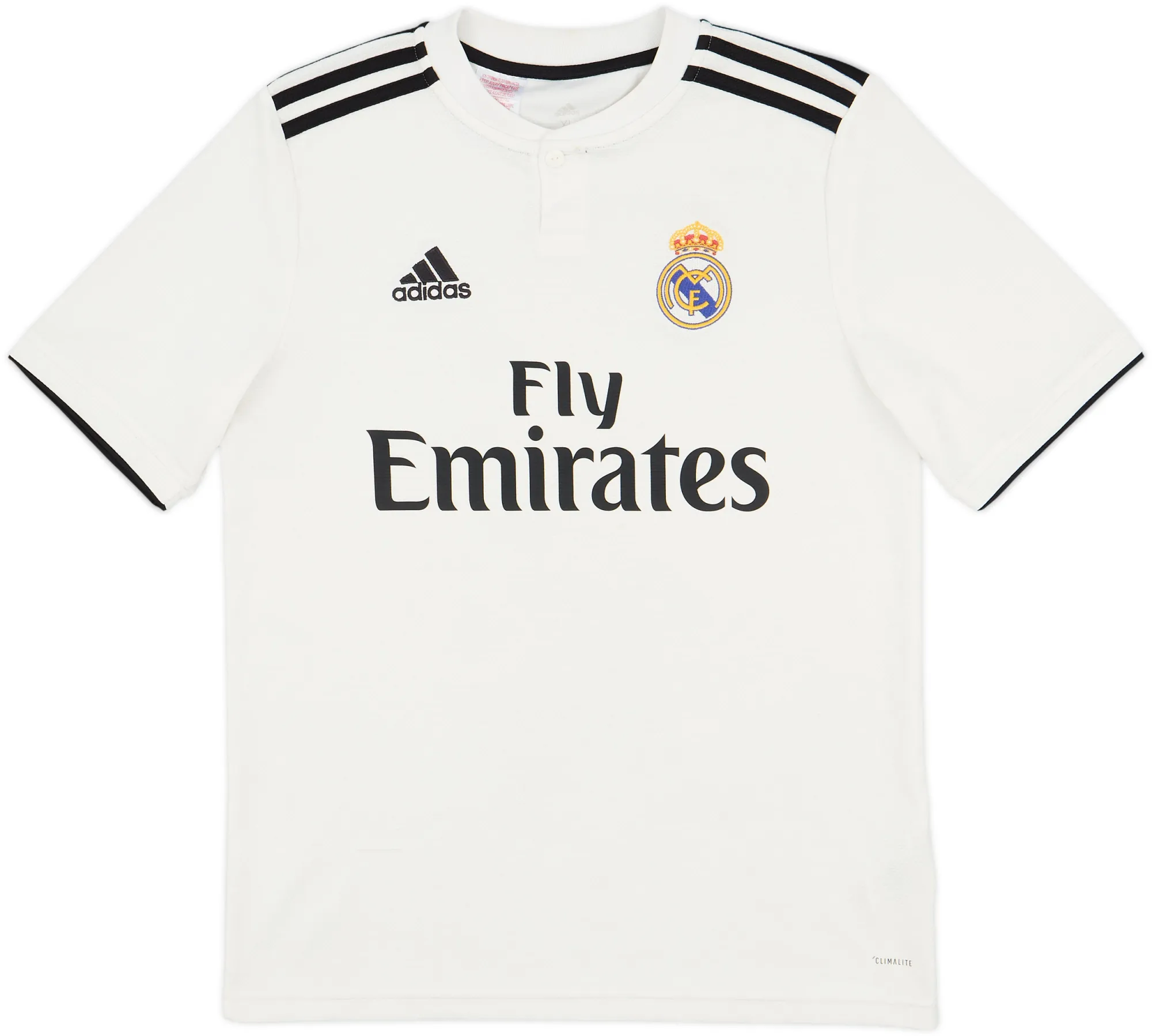 adidas Real Madrid Boys SS Home Shirt 2018/19