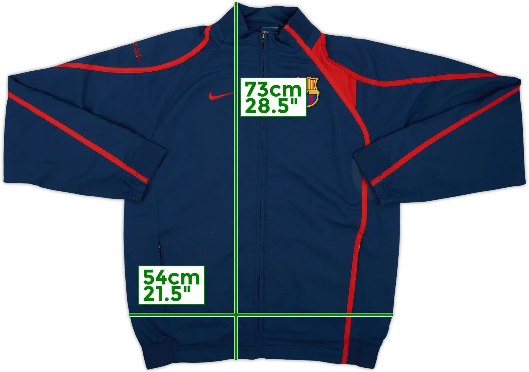 2007-08 Barcelona Nike Track Jacket - 6/10 - (L)