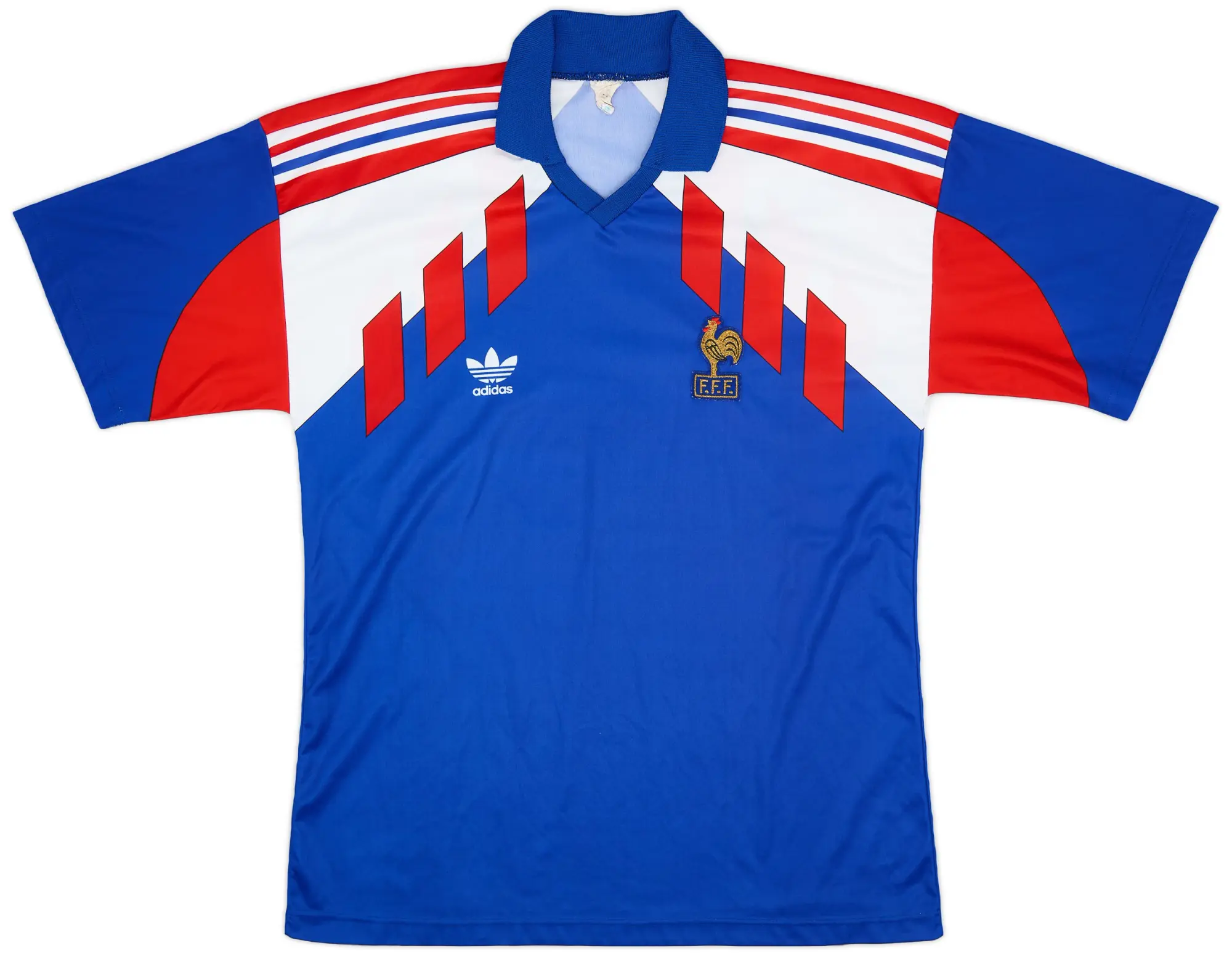 adidas France Mens SS Home Shirt 1990