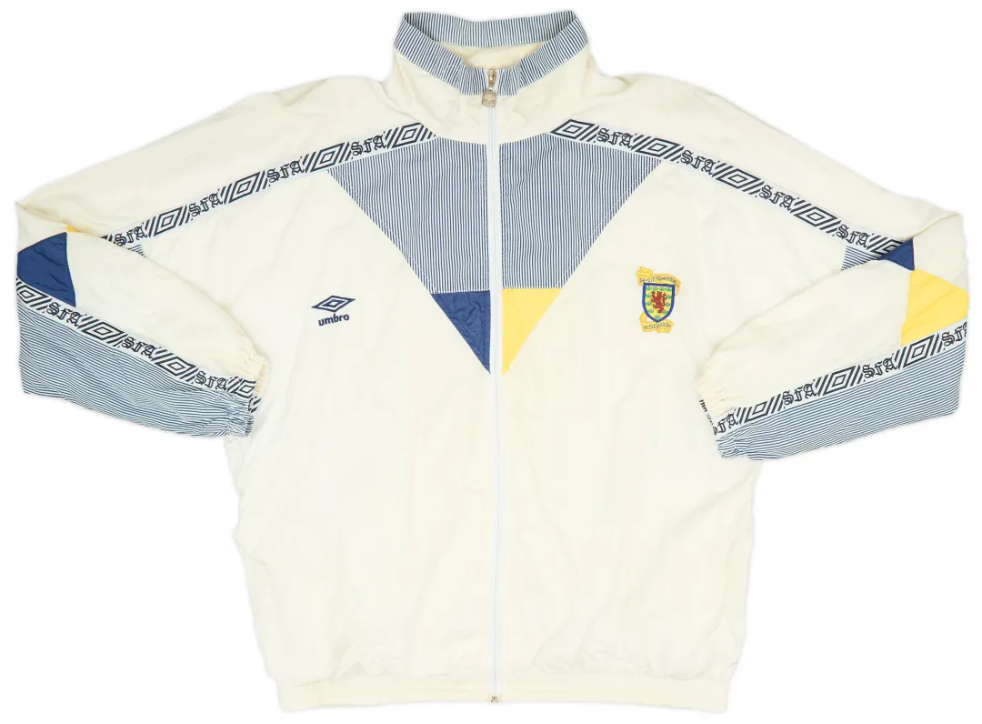 1990-92 Scotland Umbro Track Jacket - 8/10 - (XL