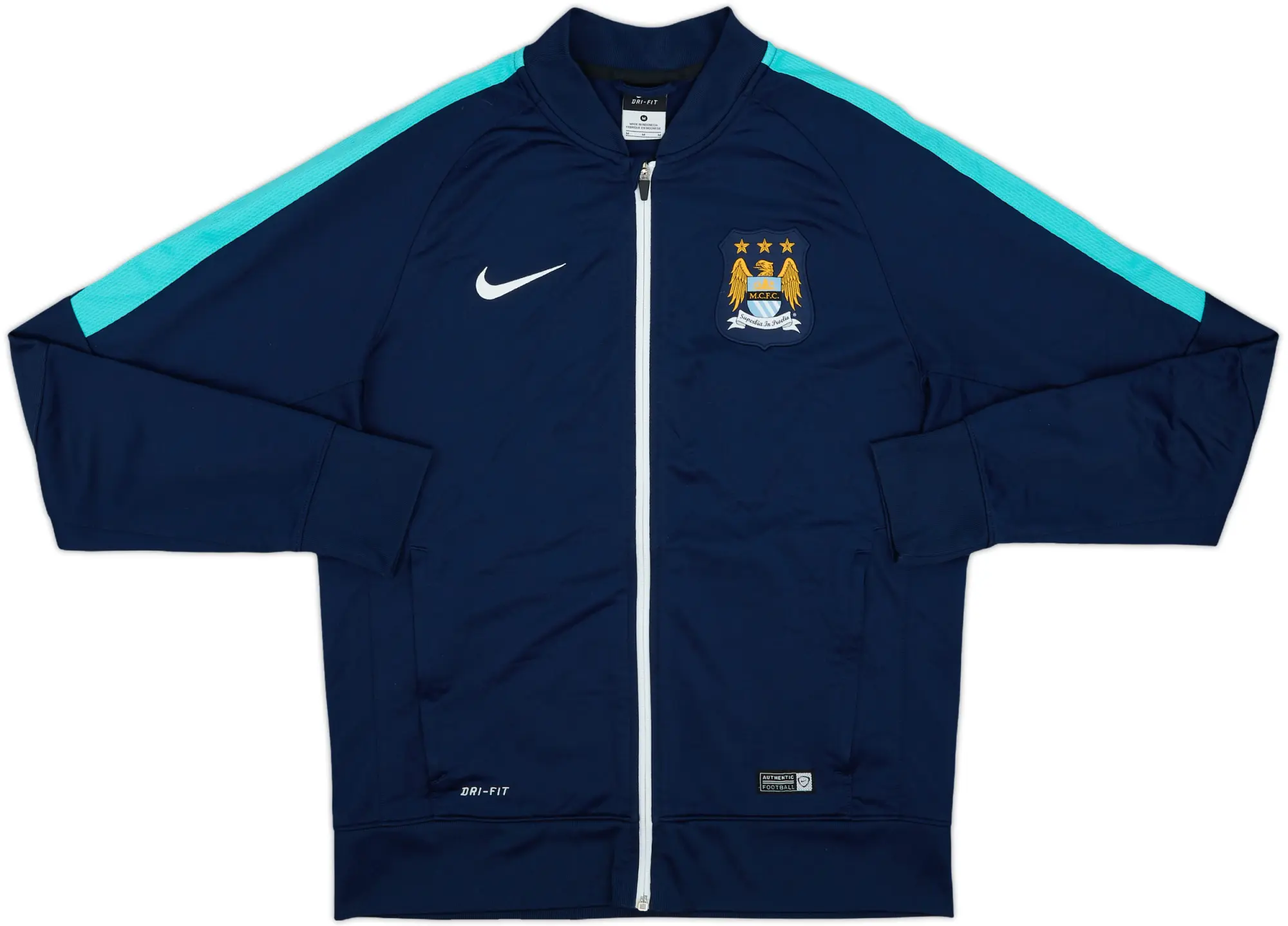 2015-16 Manchester City Nike Track Jacket - 8/10 - (M)