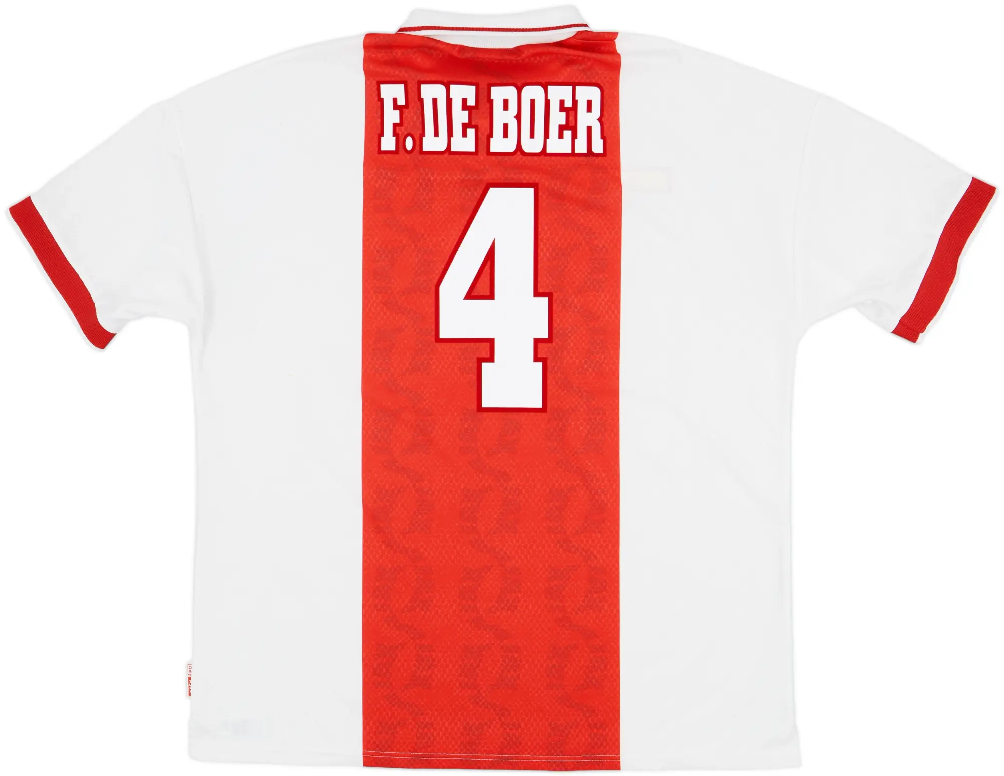 1998-99 Ajax Home Shirt F.De Boer #4 - 8/10 - (XXL)