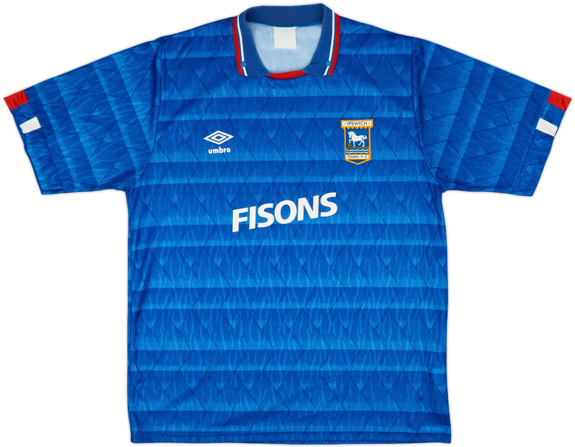 Umbro Ipswich Town Mens SS Home Shirt 1989/90