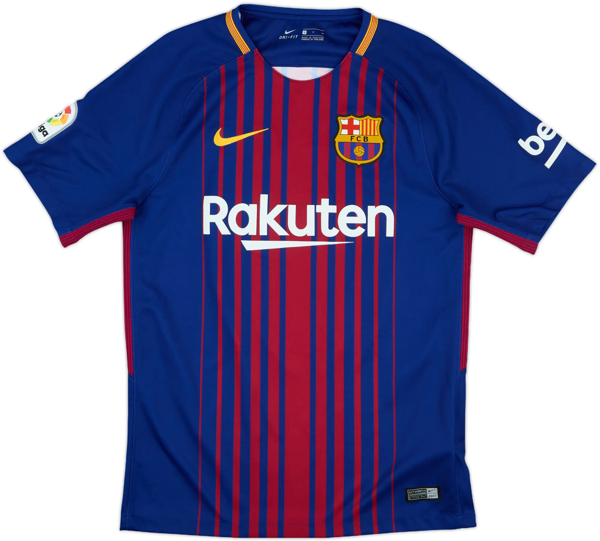 2017-18 Barcelona Home Shirt Suarez #9 - 10/10 - (S)