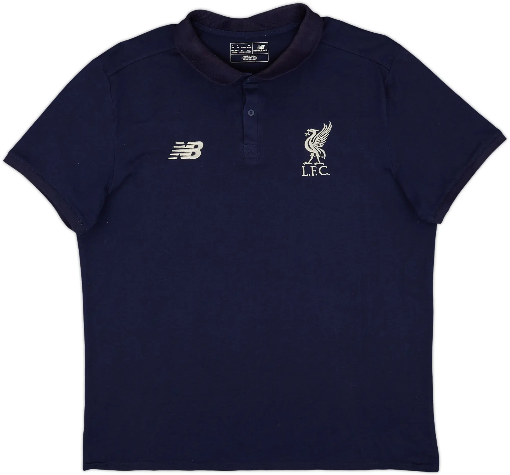 2017-18 Liverpool New Balance Polo Shirt - 9/10 - (L)