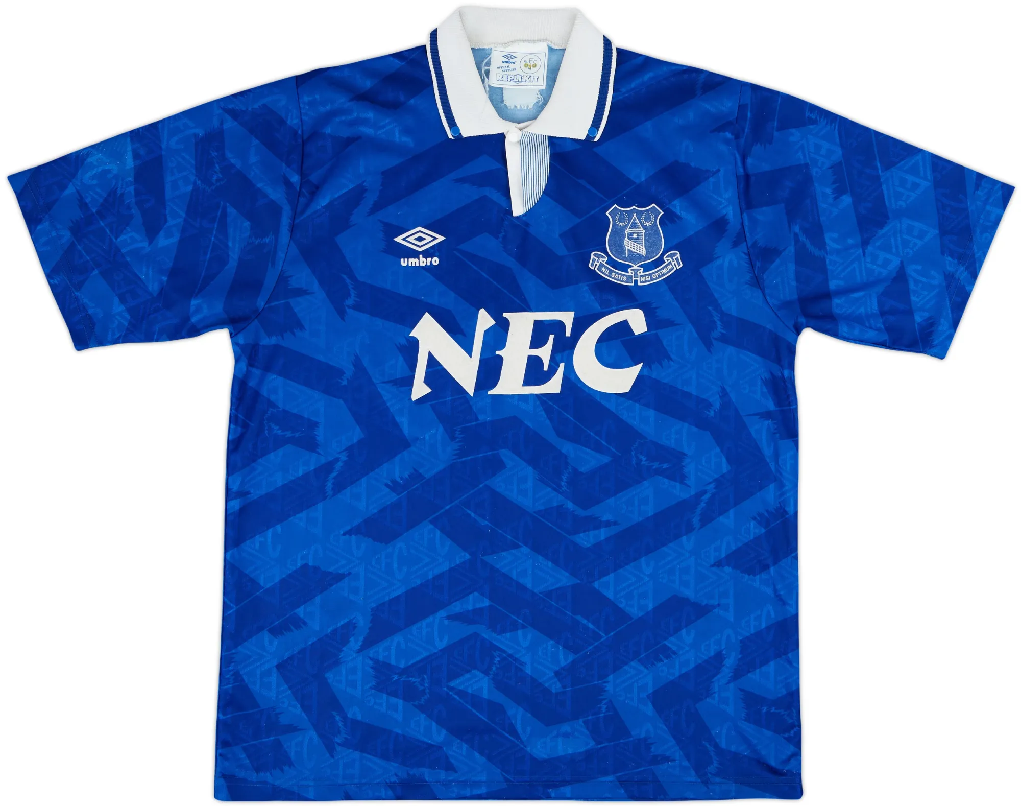 Umbro Everton Mens SS Home Shirt 1991/93