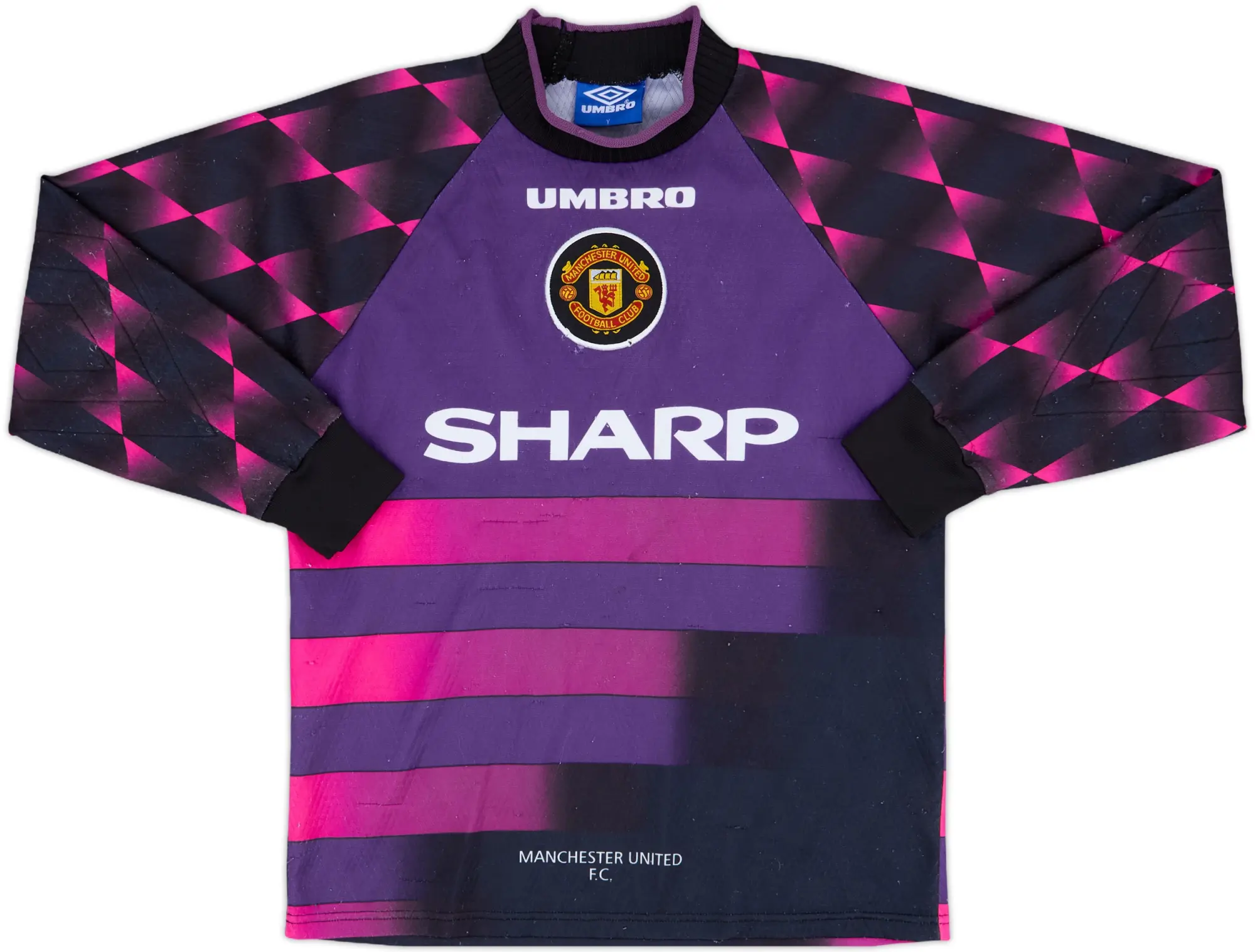 Umbro Manchester United Mens LS Goalkeeper Home Shirt 1996/97