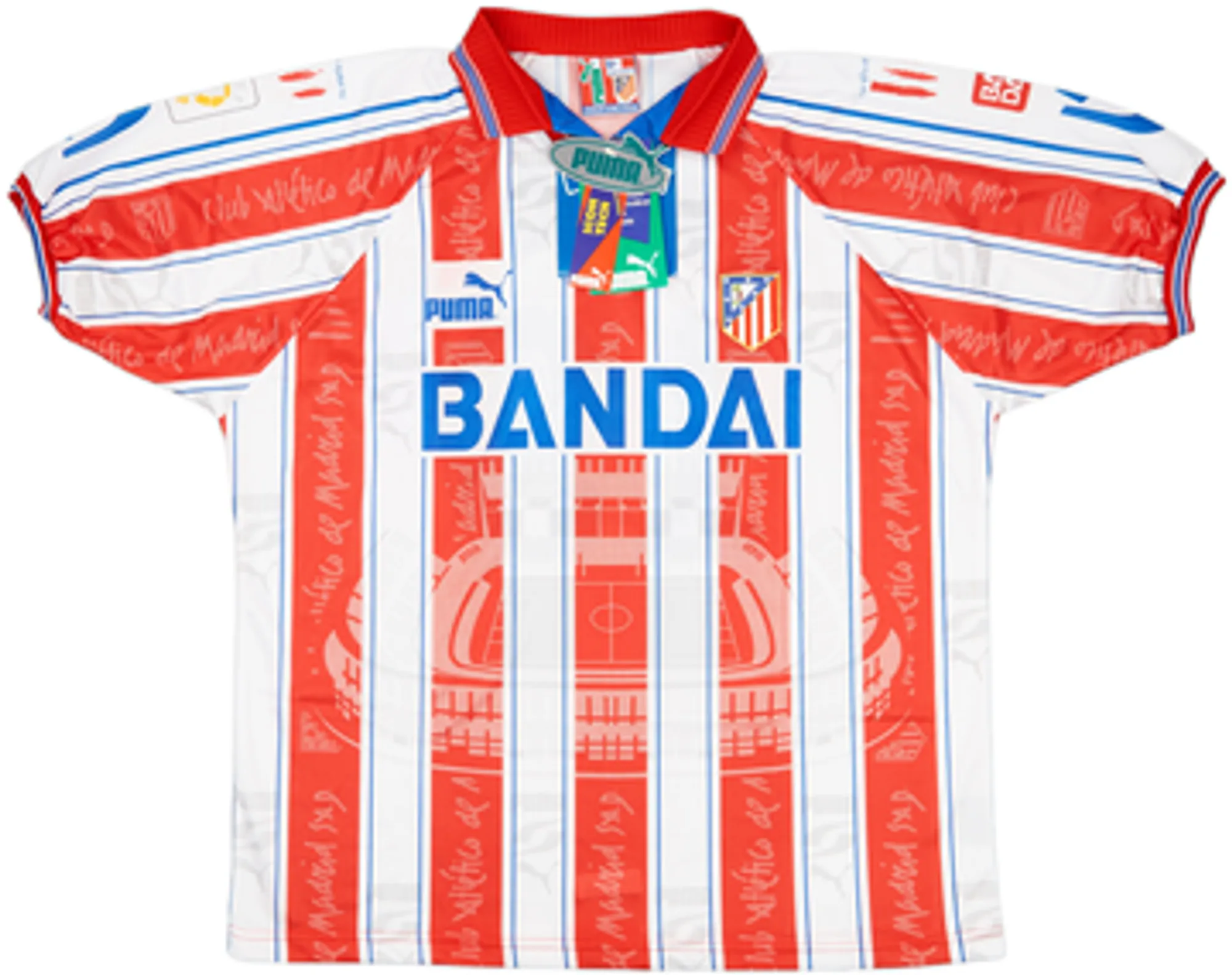 Puma Atlético Madrid Mens SS Home Shirt 1996/97