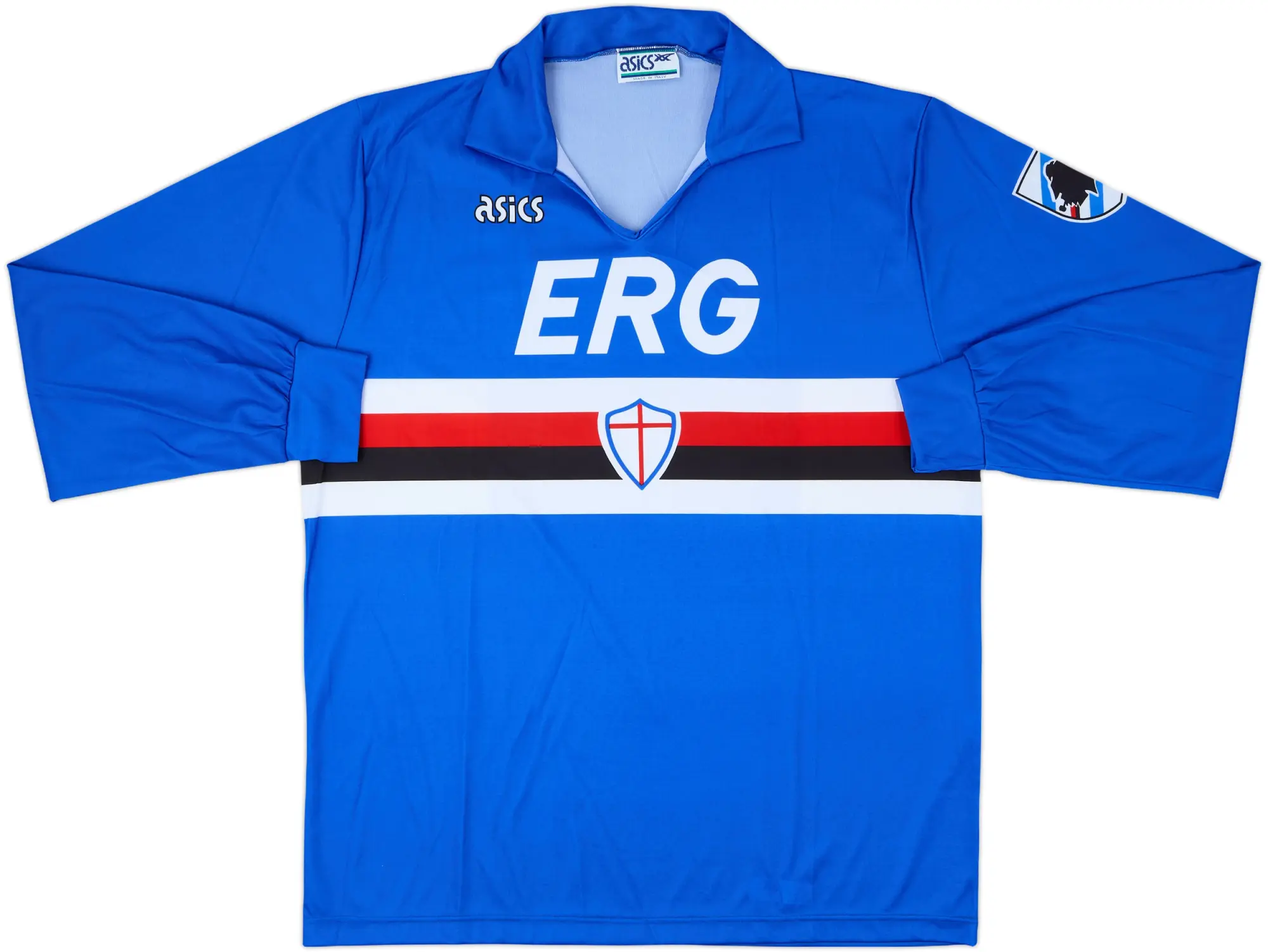 Asics Sampdoria Mens LS Home Shirt 1990/92