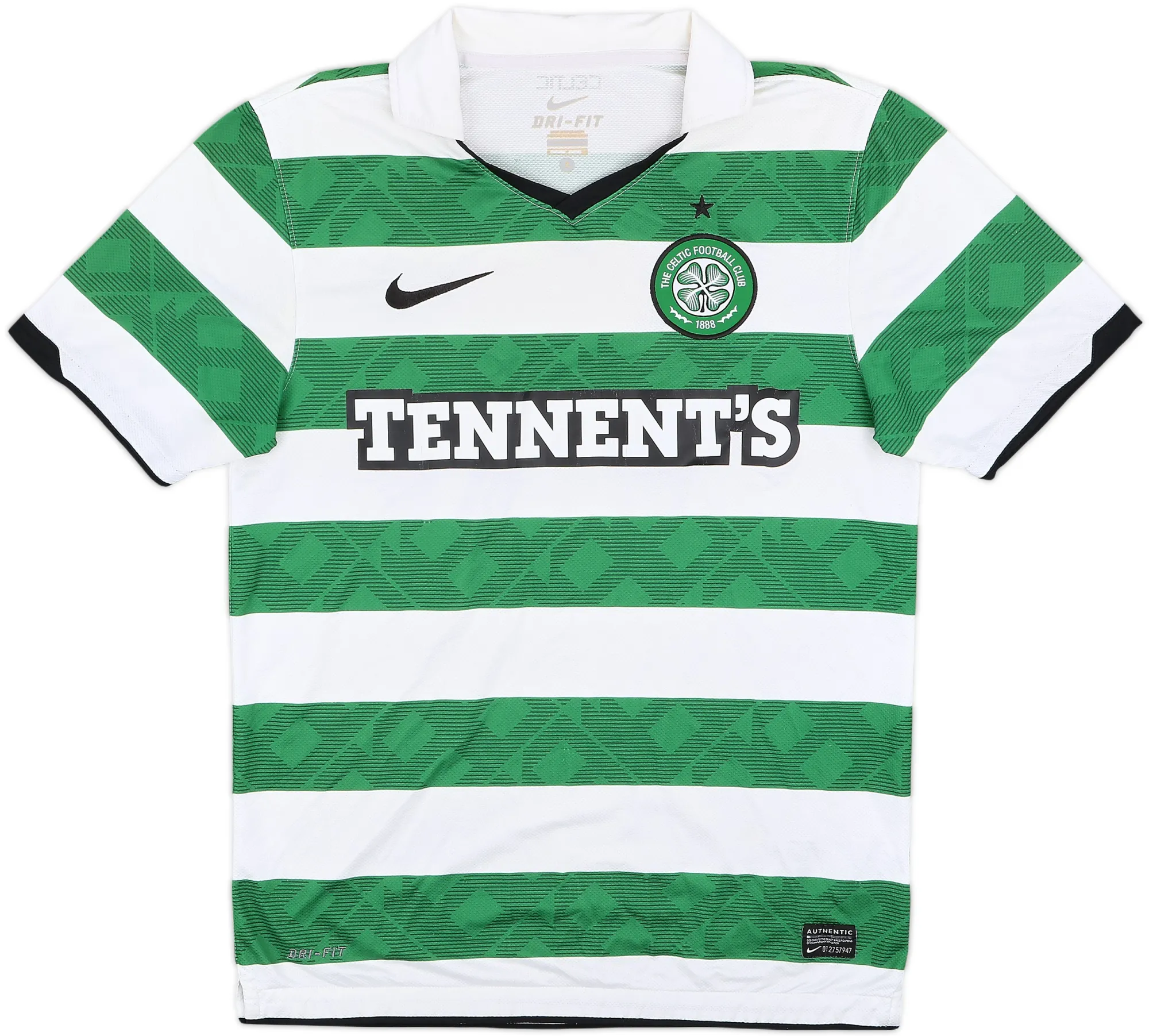 Nike Celtic Mens SS Home Shirt 2010/12