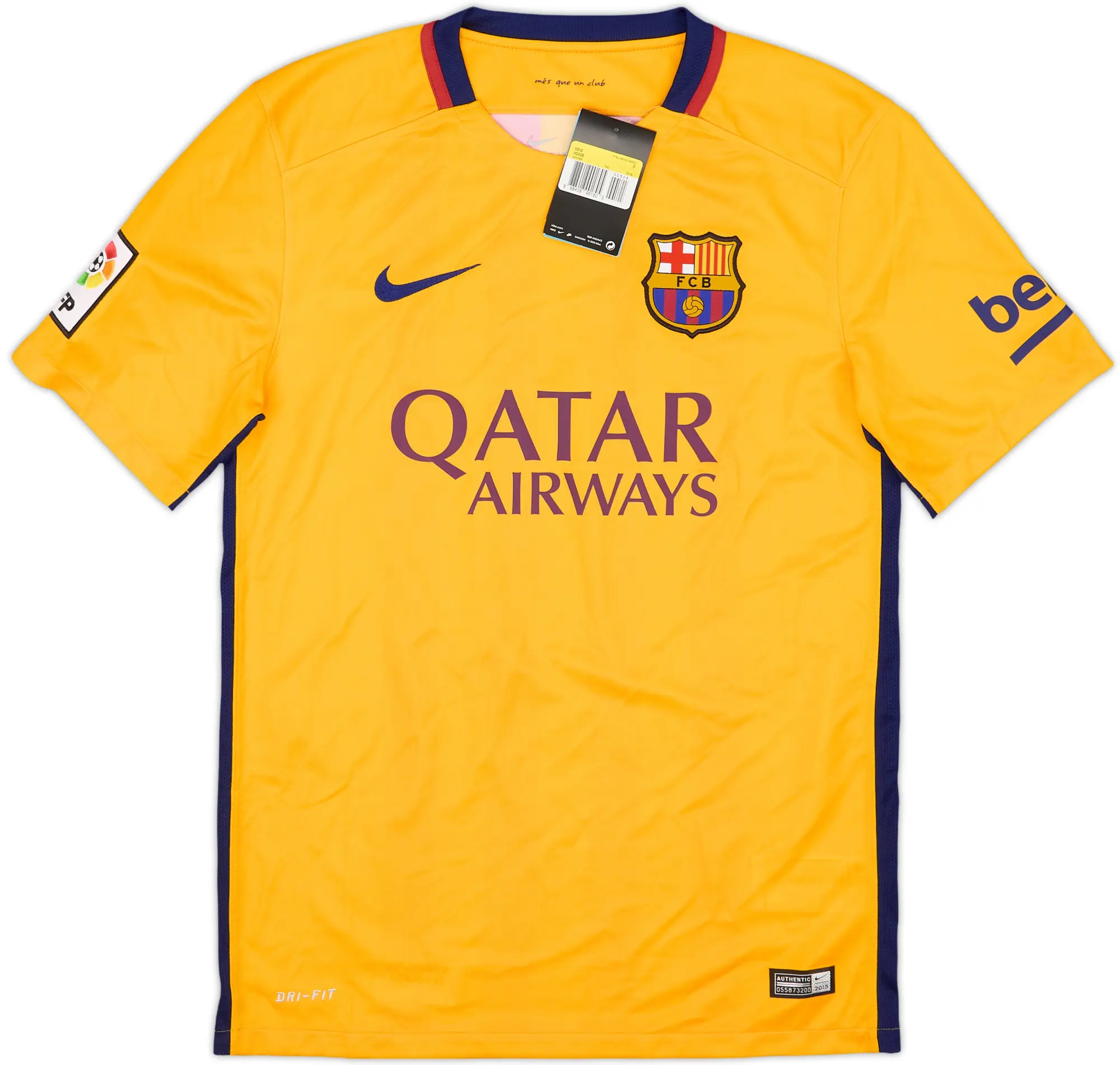 Nike Barcelona Mens SS Away Shirt 2015/16