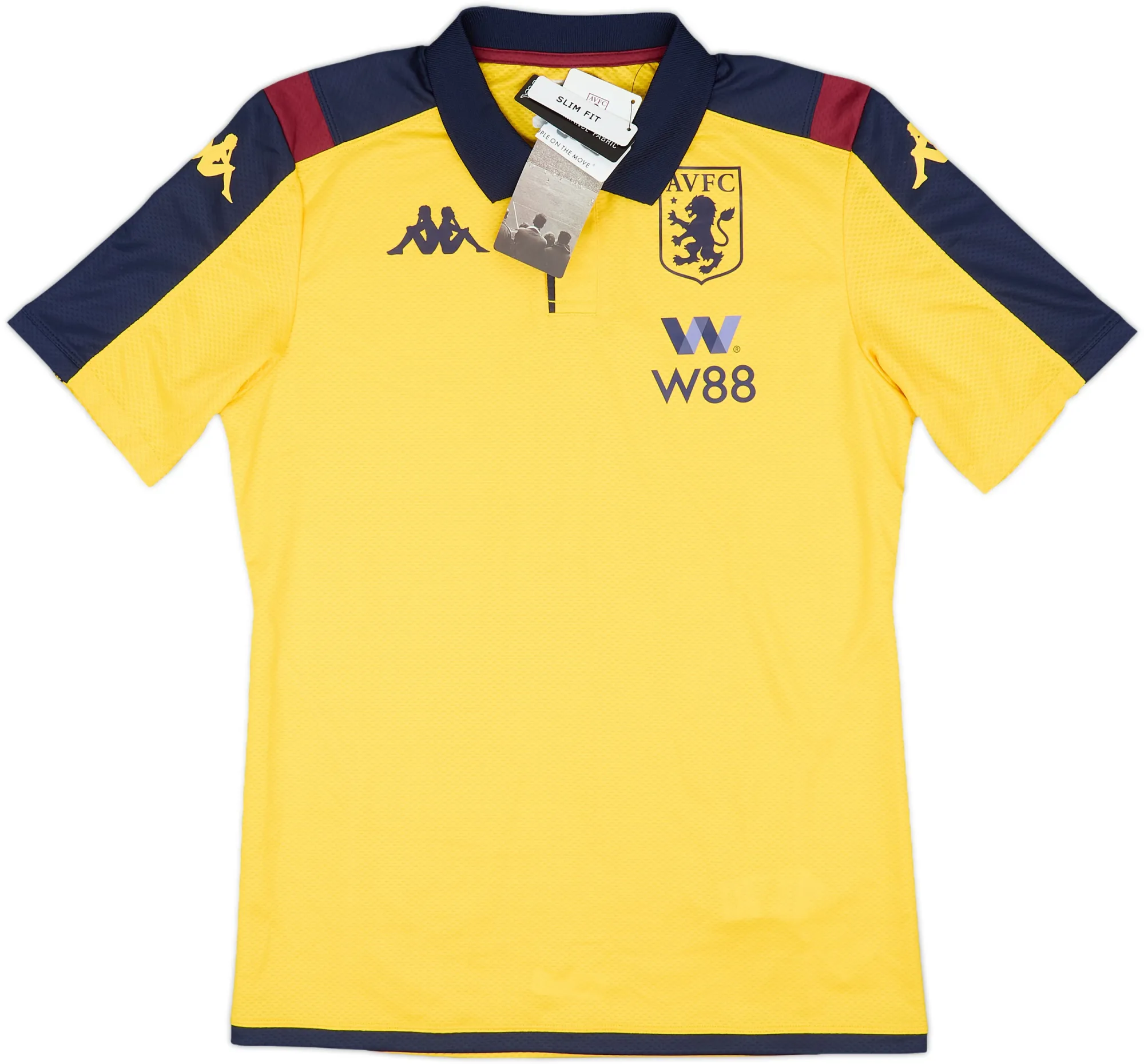 Kappa Aston Villa Mens SS Home Shirt 2019/20