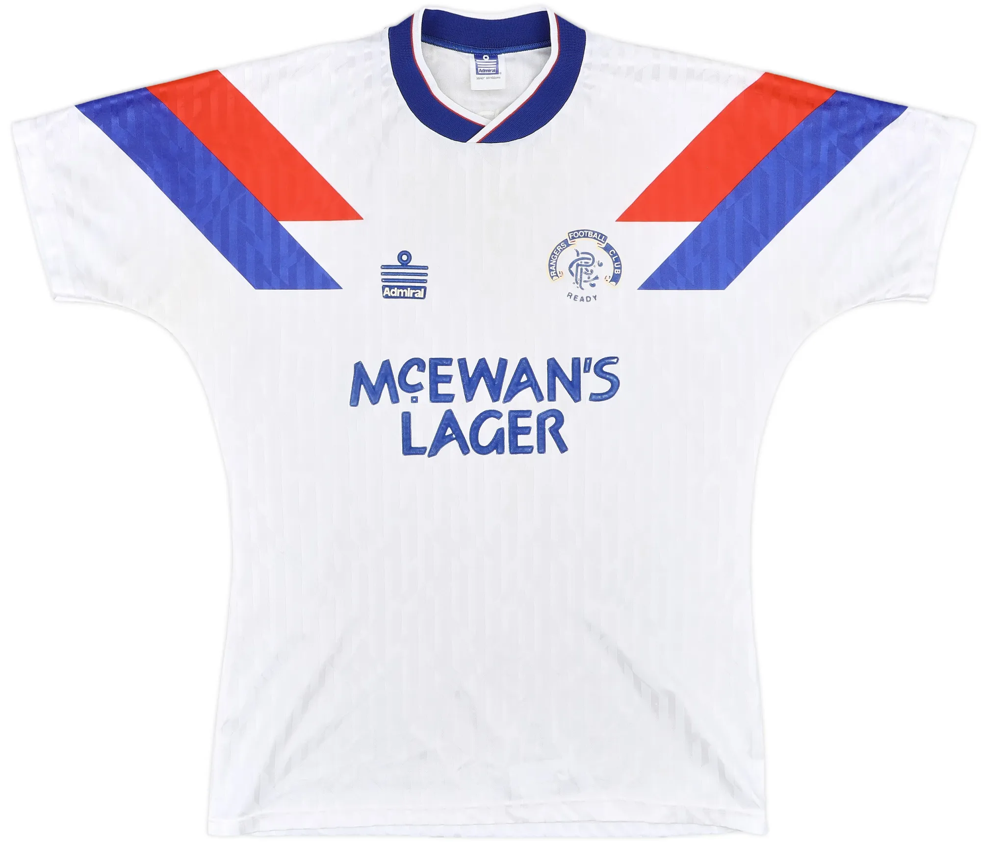 Admiral Rangers Mens SS Away Shirt 1990/92