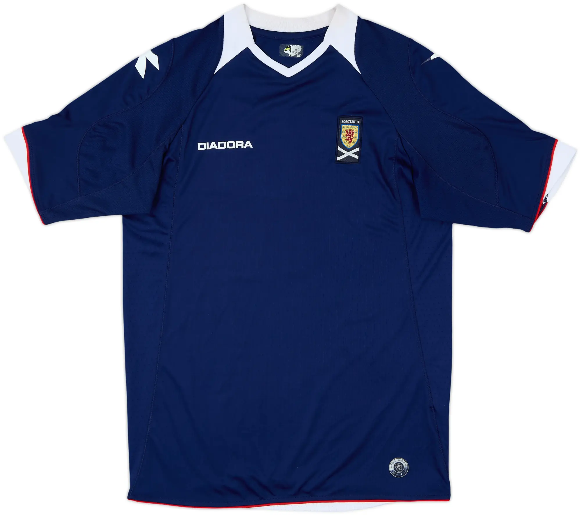 Diadora Scotland Boys SS Home Shirt 2008