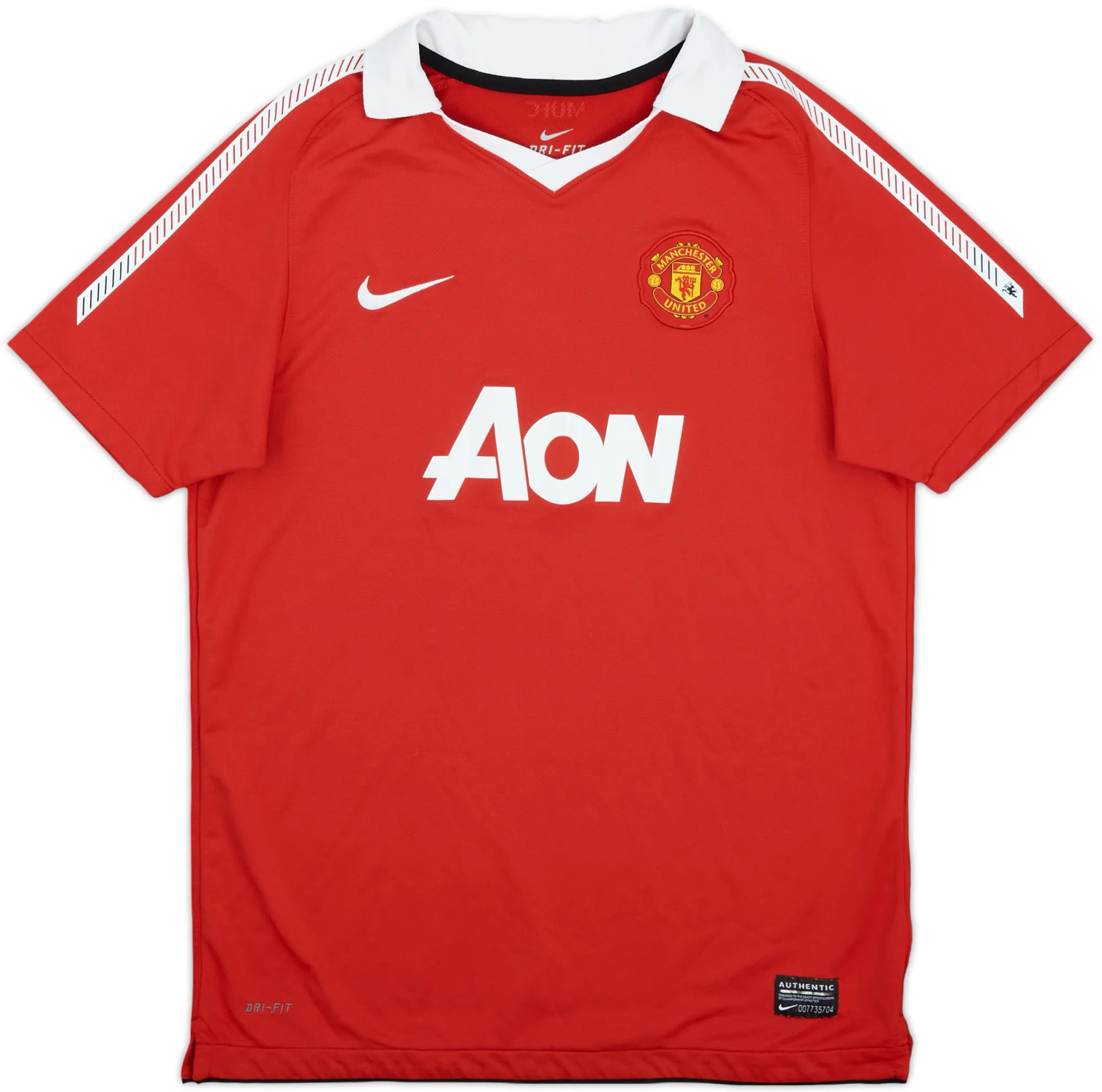 Nike Manchester United Boys SS Home Shirt 2010/11