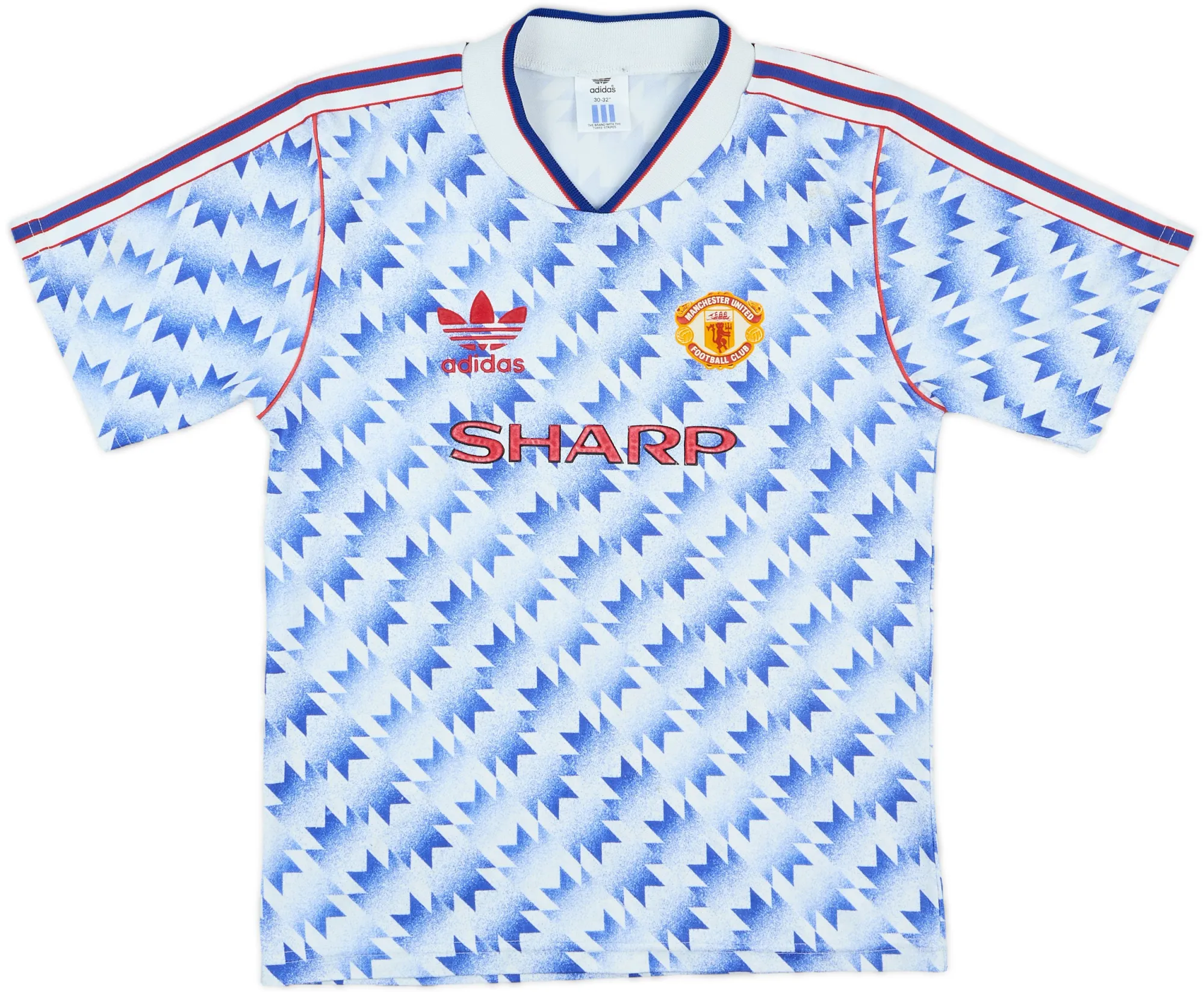adidas Manchester United Boys SS Away Shirt 1990/92