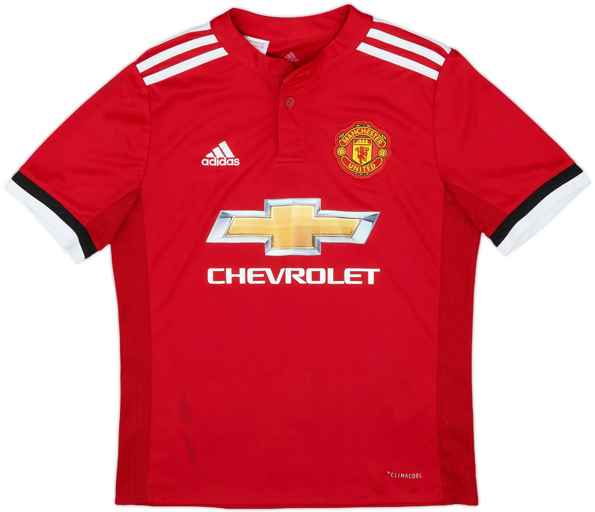 adidas Manchester United Boys SS Home Shirt 2017/18
