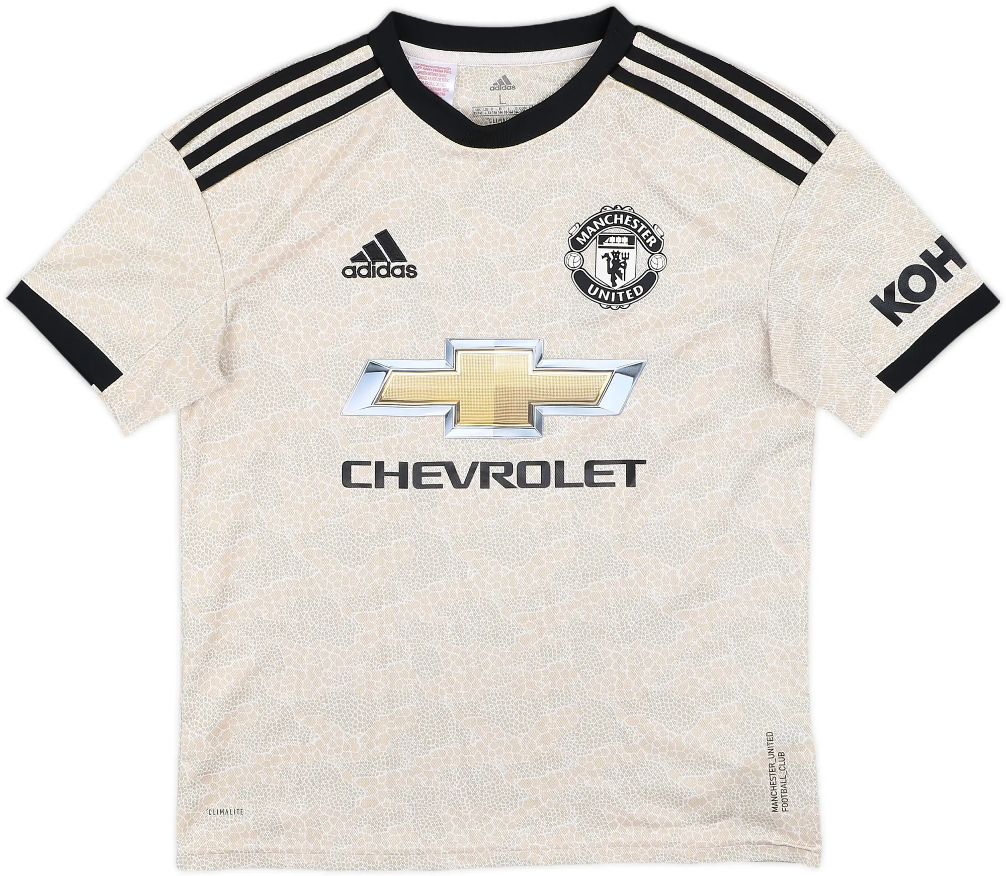 adidas Manchester United Boys SS Away Shirt 2019/20