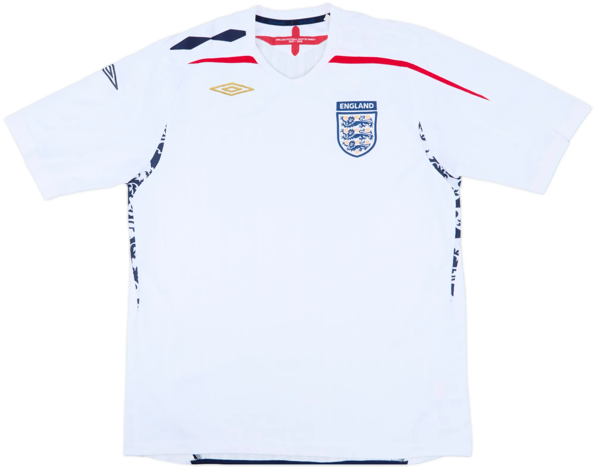 Umbro England Mens SS Home Shirt 2007