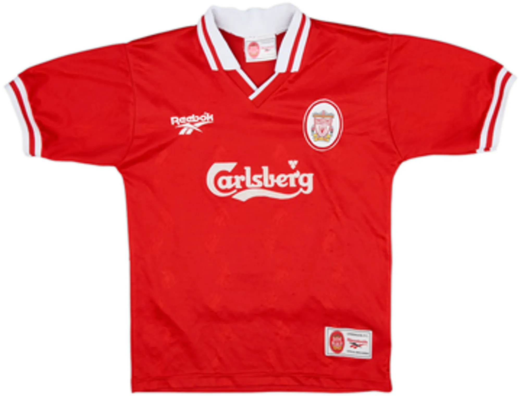 Reebok Liverpool Mens SS Home Shirt 1996/98