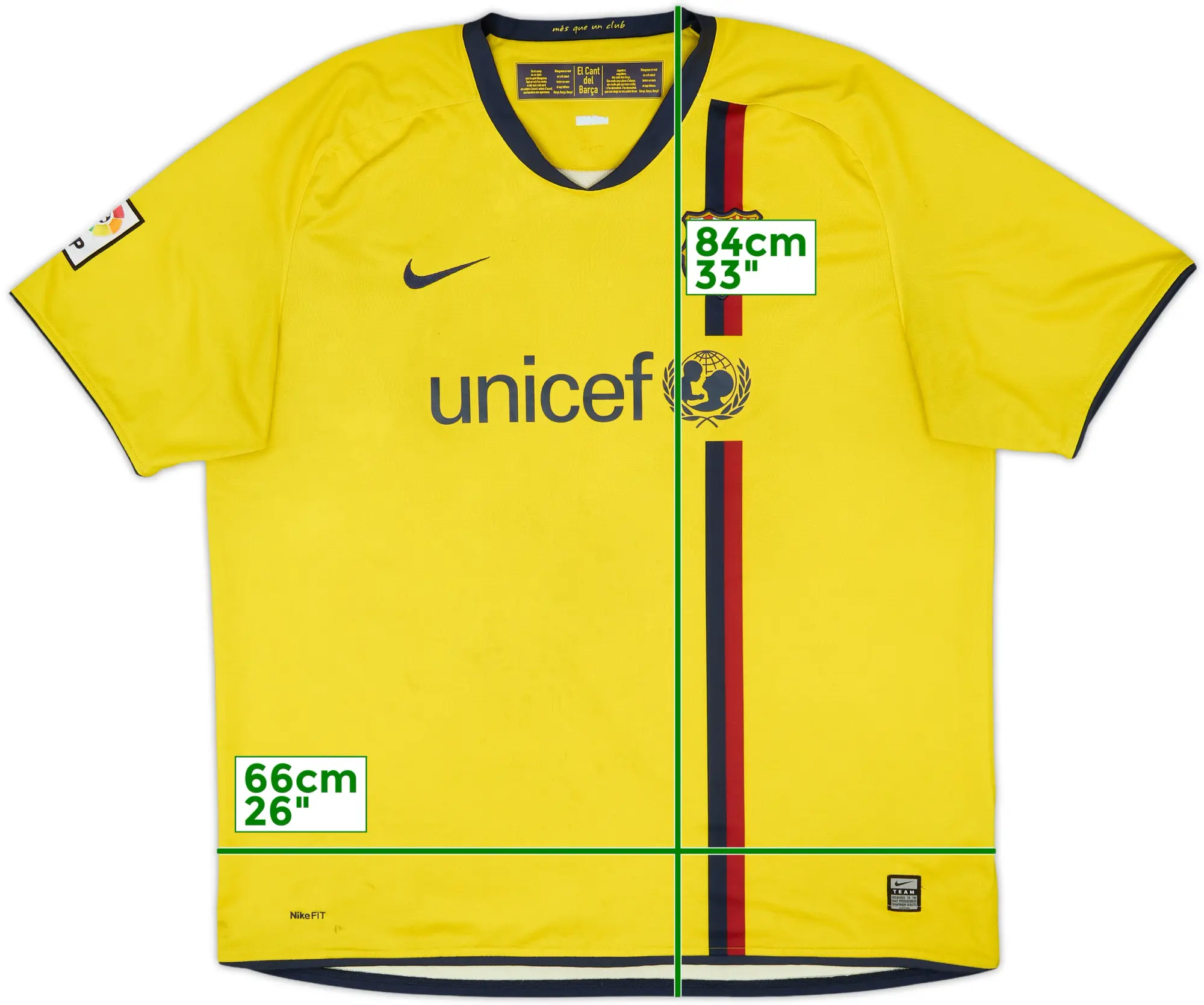 Nike Barcelona Mens SS Away Shirt 2008/10