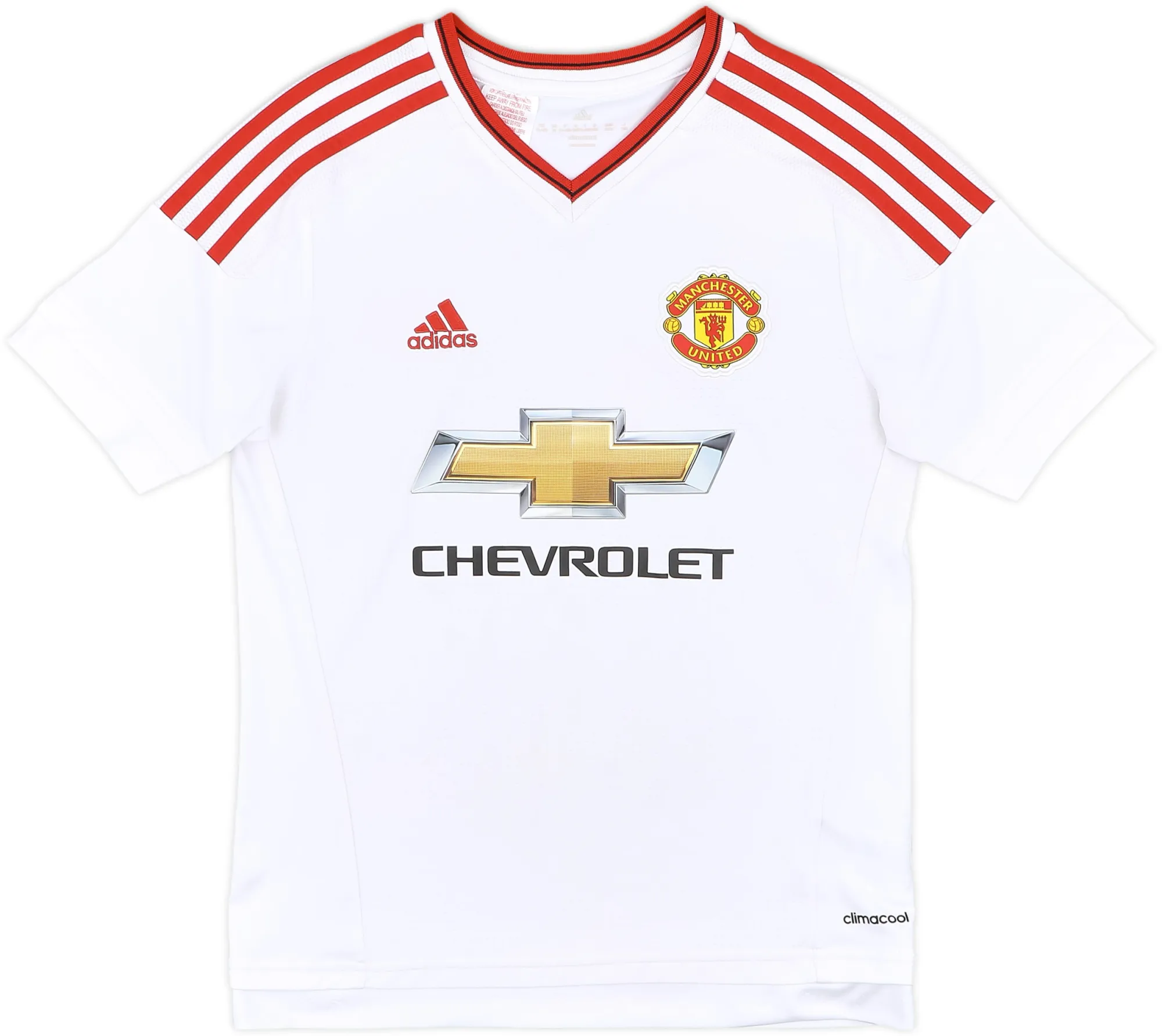 adidas Manchester United Boys SS Away Shirt 2015/16